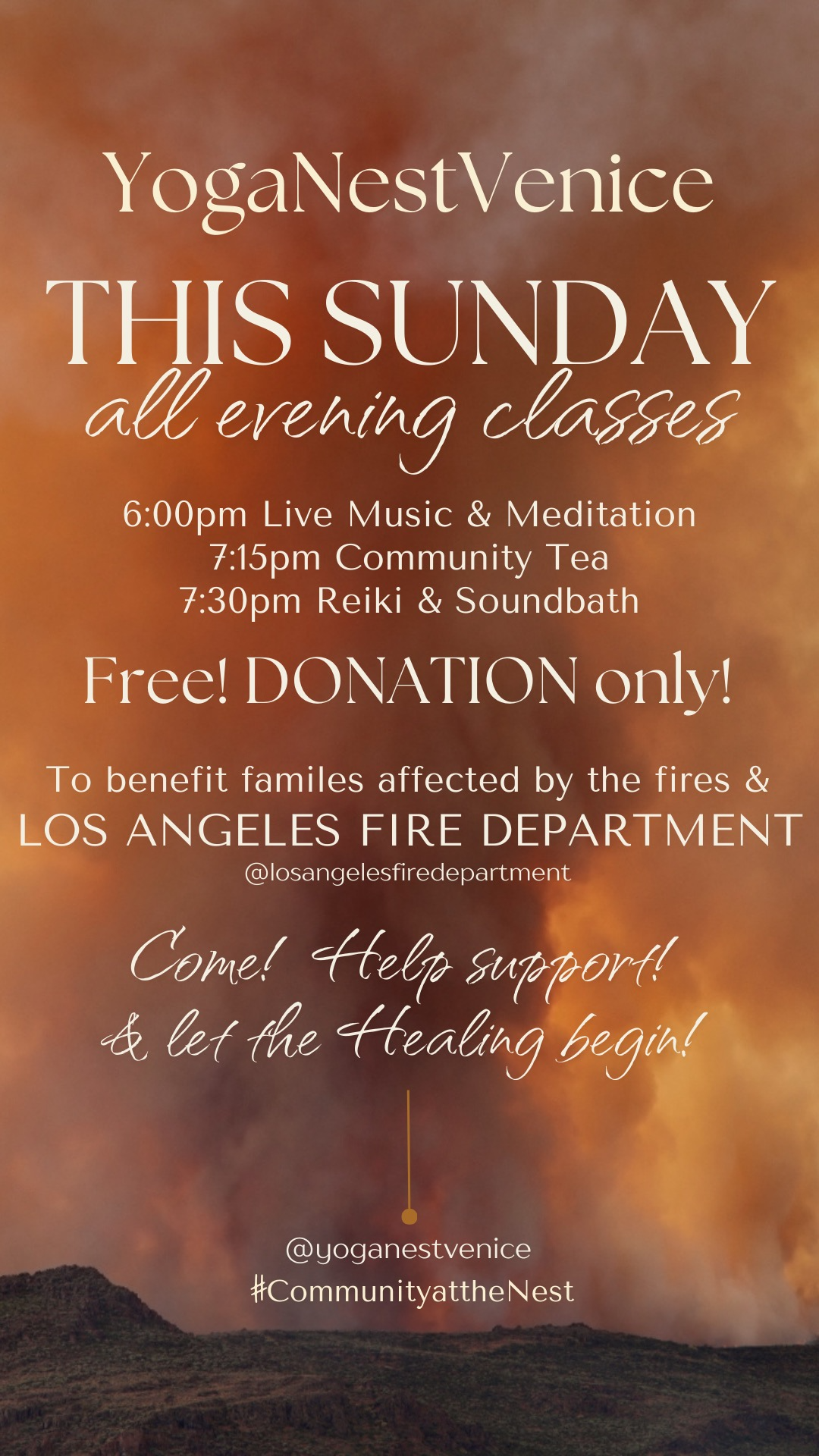 Wildfire Donation Classes