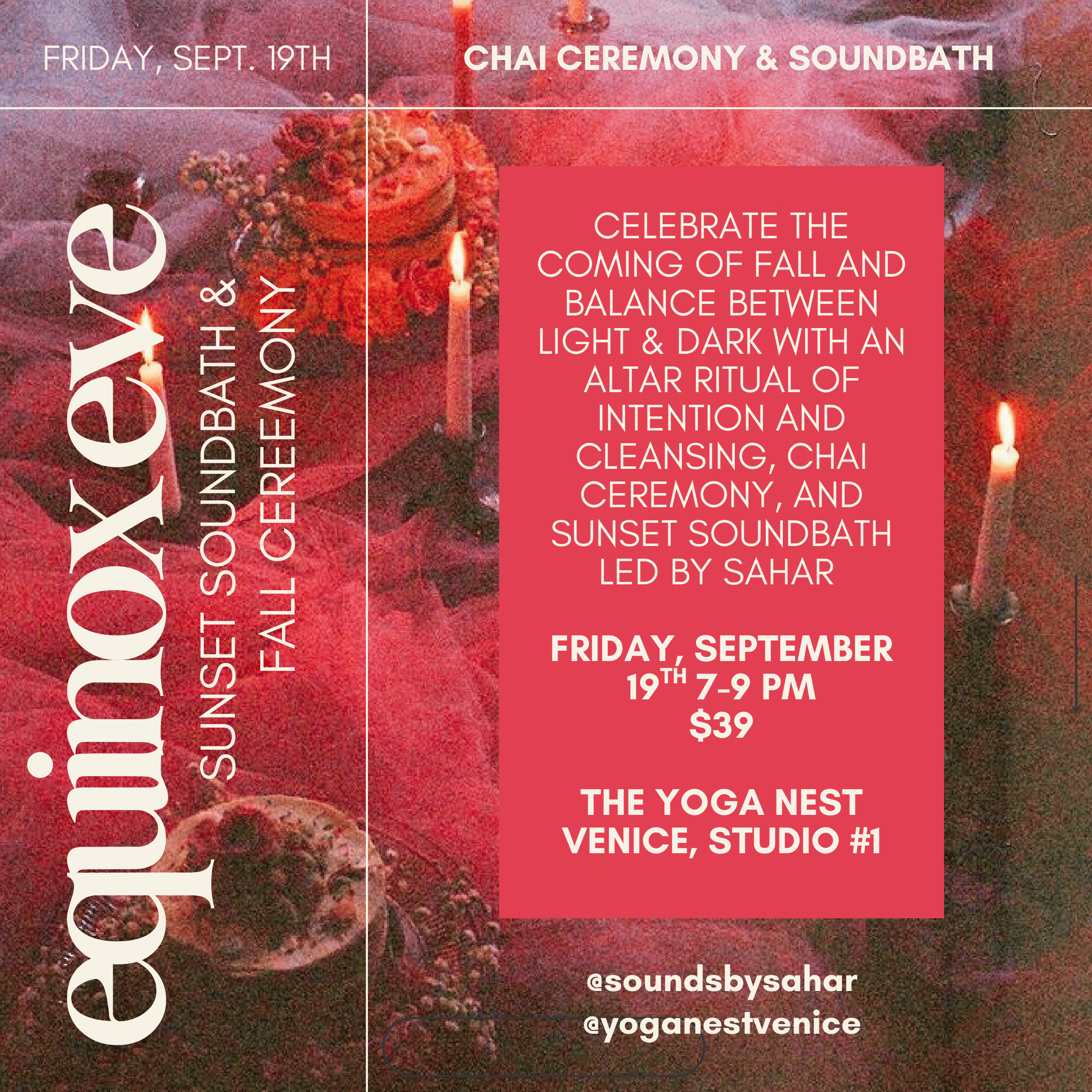 Equinox Eve: Sunset Soundbath & Fall Ceremony