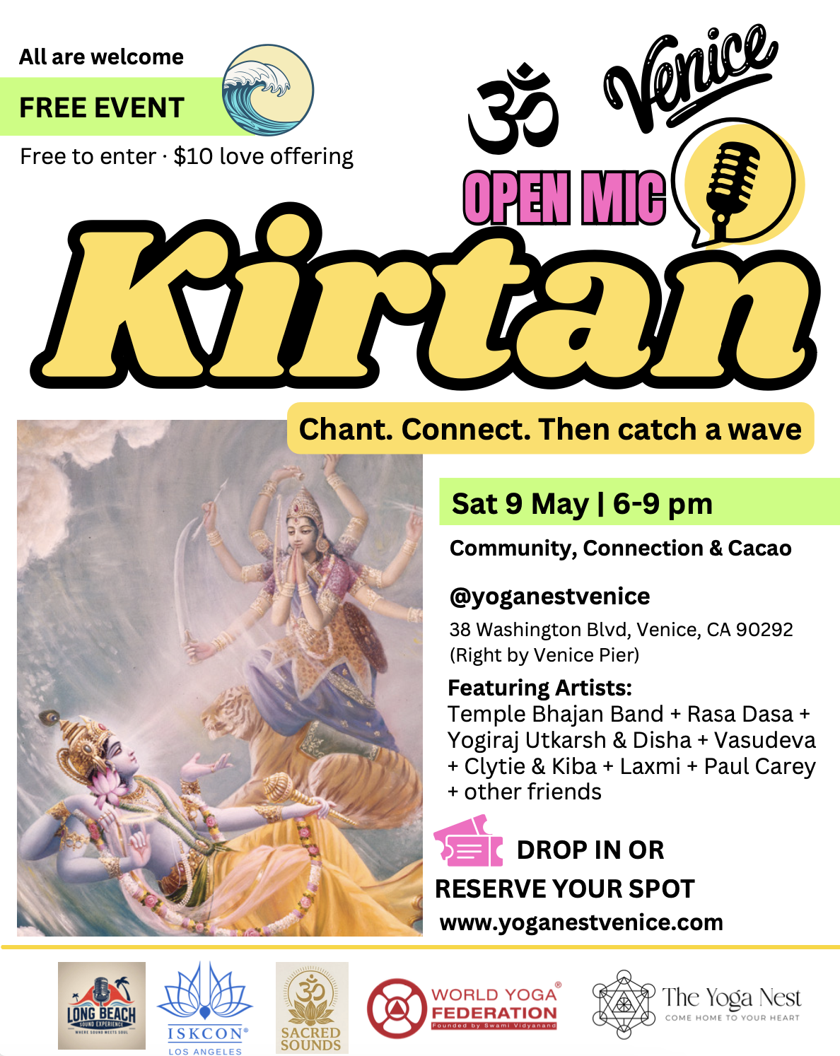 Kirtan + Open Mic