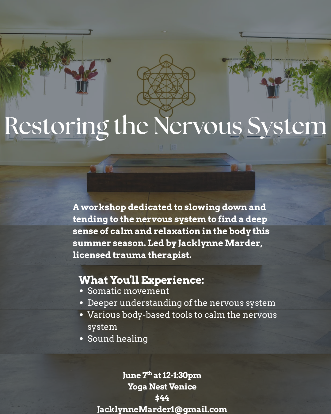 Restoring the Nervous System Workshop