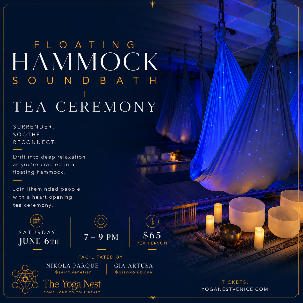 Floating Hammock Soundbath &amp; Tea Ceremony