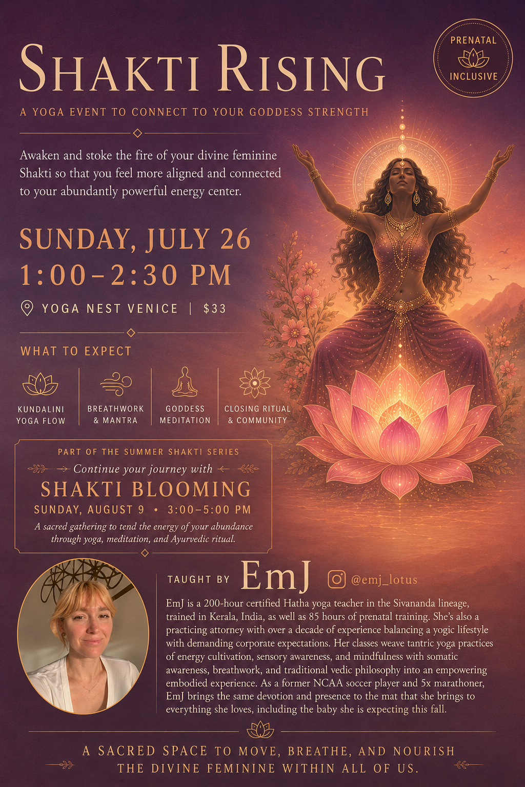 Shakti Rising: Kundalini Yoga Flow, Breathwork &amp; Meditation