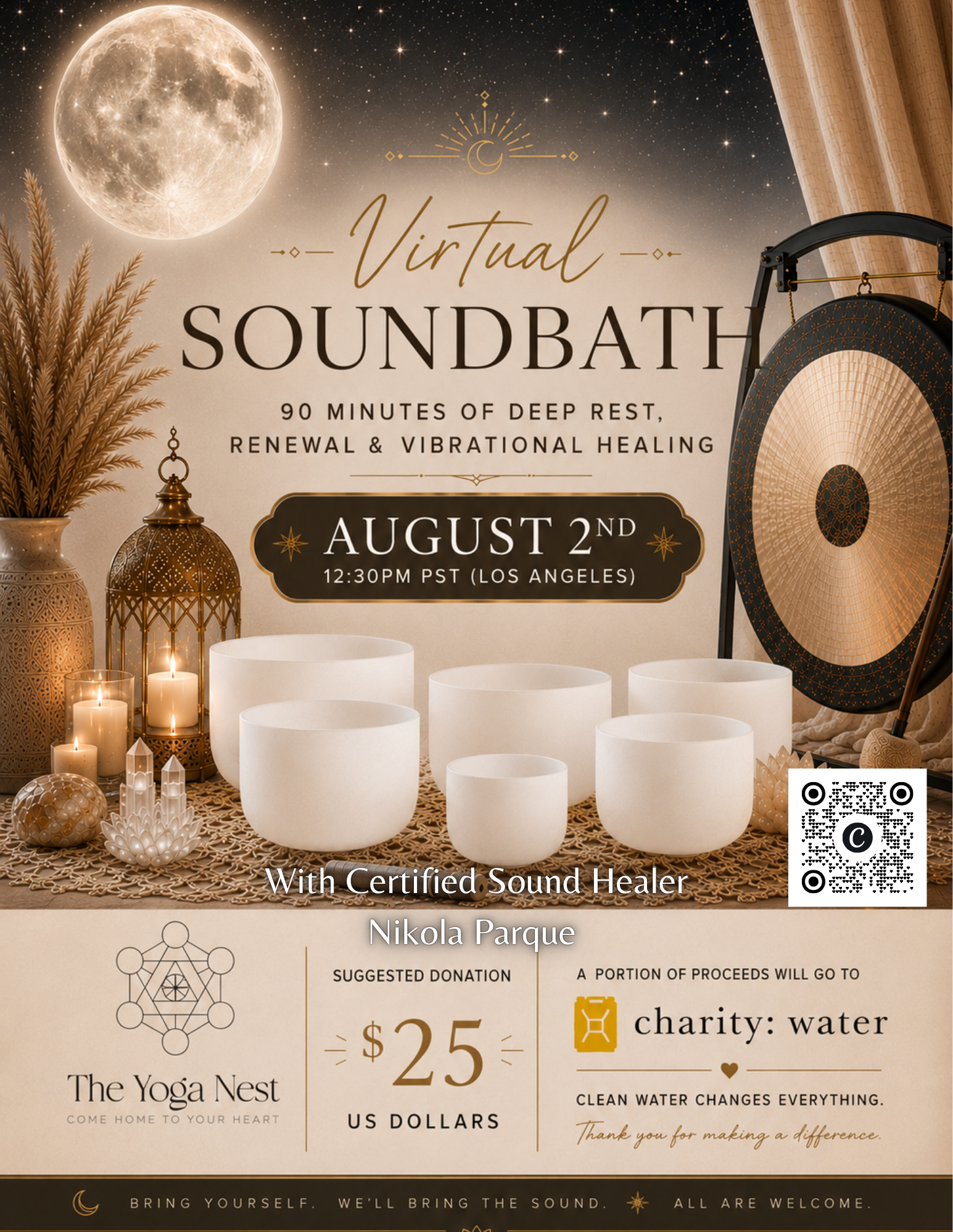 Virtual Event: Soundbath Reset with Nikola
