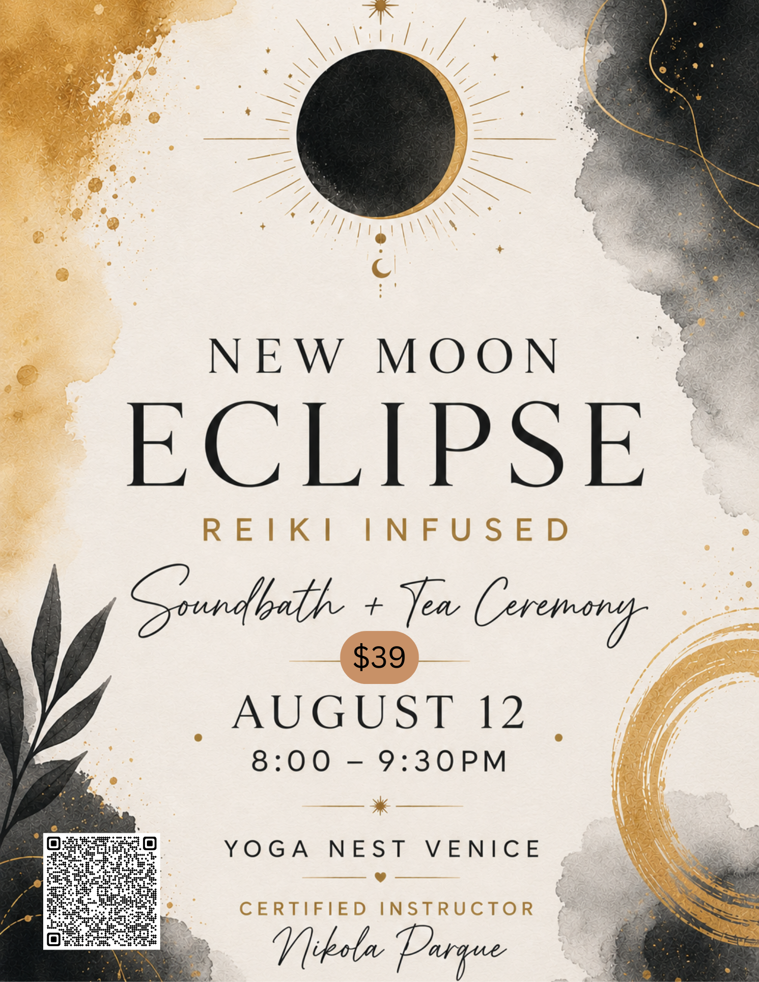 New Moon Solar Eclipse: Soundbath + Tea Ceremony