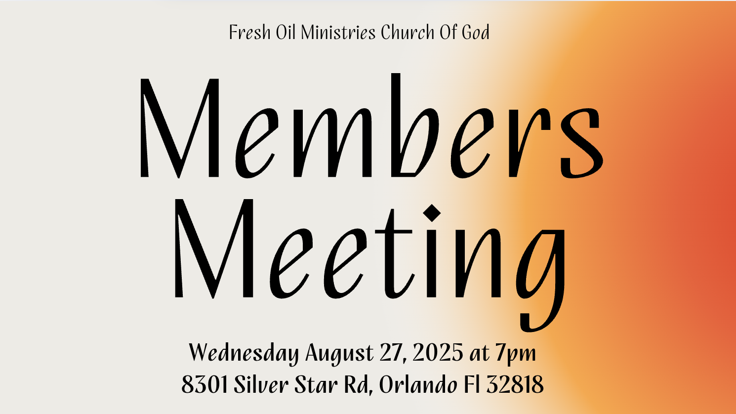 Members Meeting
