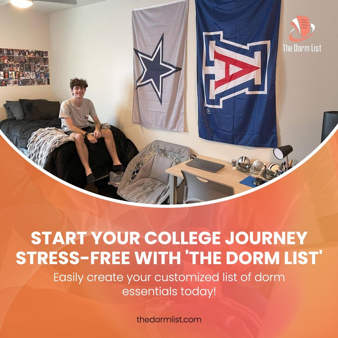 🎓🛋️ Your college checklist? Done ✅ 

Thanks to &quot;The Dorm List&quot;, moving in is a breeze! Who's ready for day one? 🙋&zwj;♂️ 

Download now! 📱 Link in bio.

#thedormlist #dormessentials #backtoschool #collegebound #stressfreeliving #college