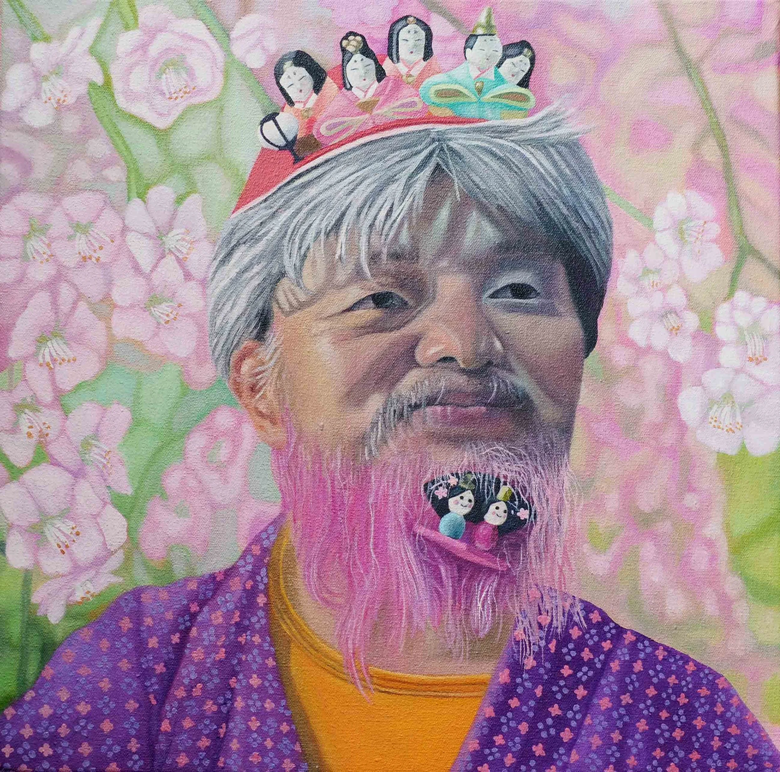Genki/41cm x 41cm/oil on canvas