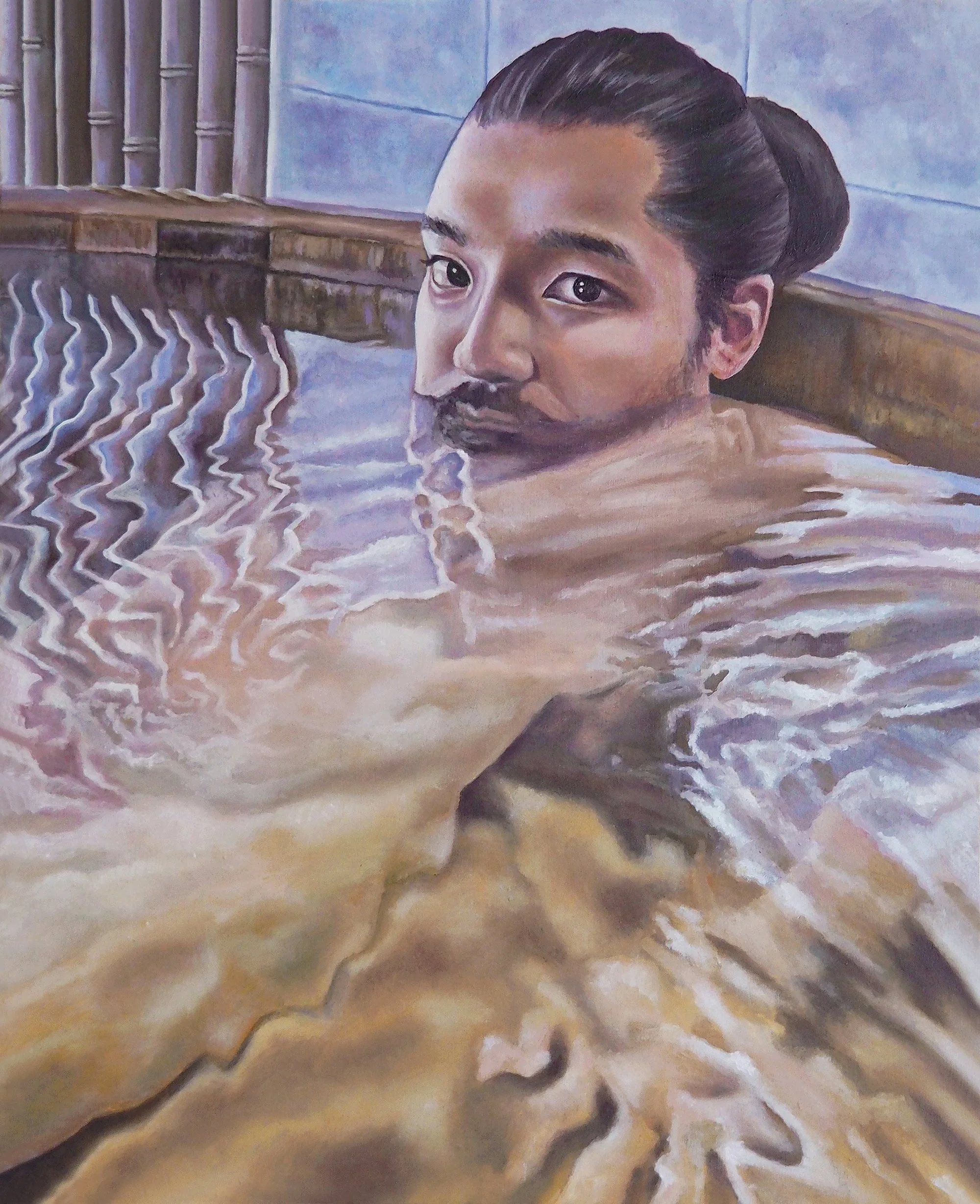 Kentaro/40cm x 32cm/oil on wood panel