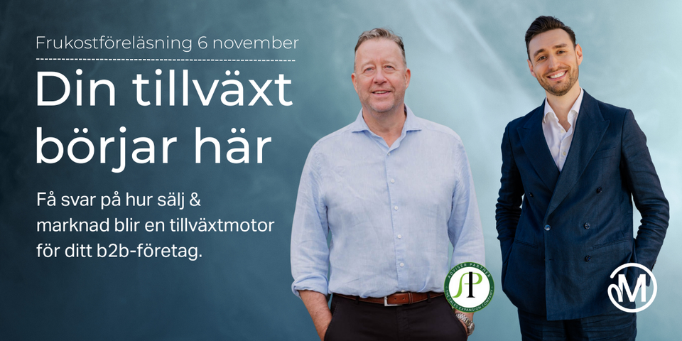 Hur sälj & marknad blir en tillväxtmotor för ditt B2B-företag