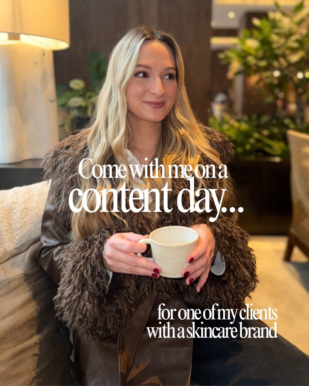 Come with me on a content day for one of my clients with a skincare brand 🤎

Want to know what happens behind the scenes of a content day?

Every content day starts long before we arrive at the location. We carefully choose a space that aligns with 