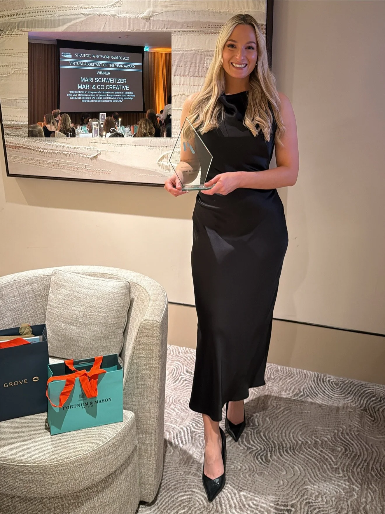 Last week I attended the @strategicpanetwork Awards as a finalist for Virtual Assistant of the Year, held at the beautiful @thegrovehotel in London ✨

Nearly 200 of us came together for a night of celebration and connection and the energy in that roo