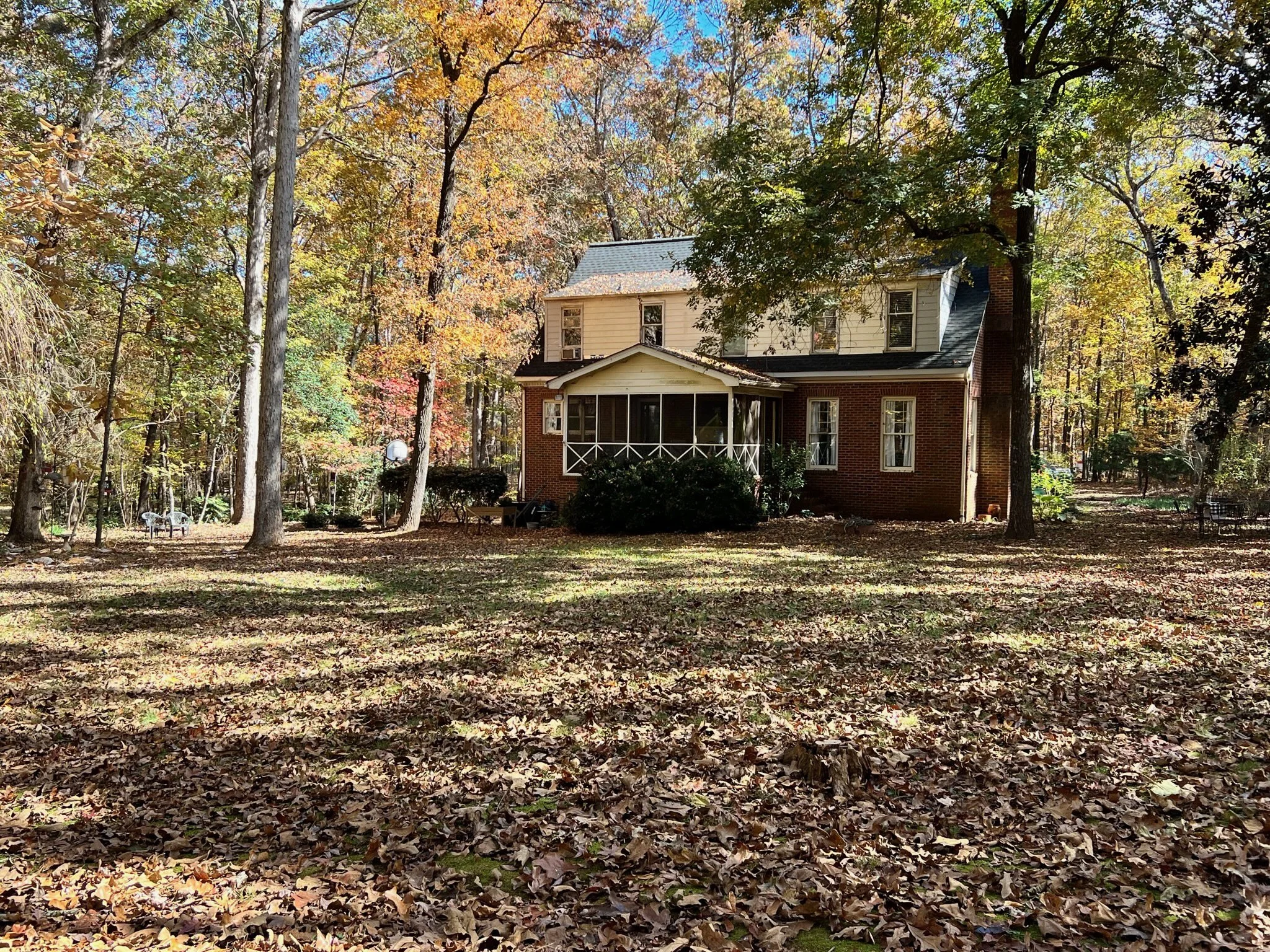 Rear elevation before remodel and addition