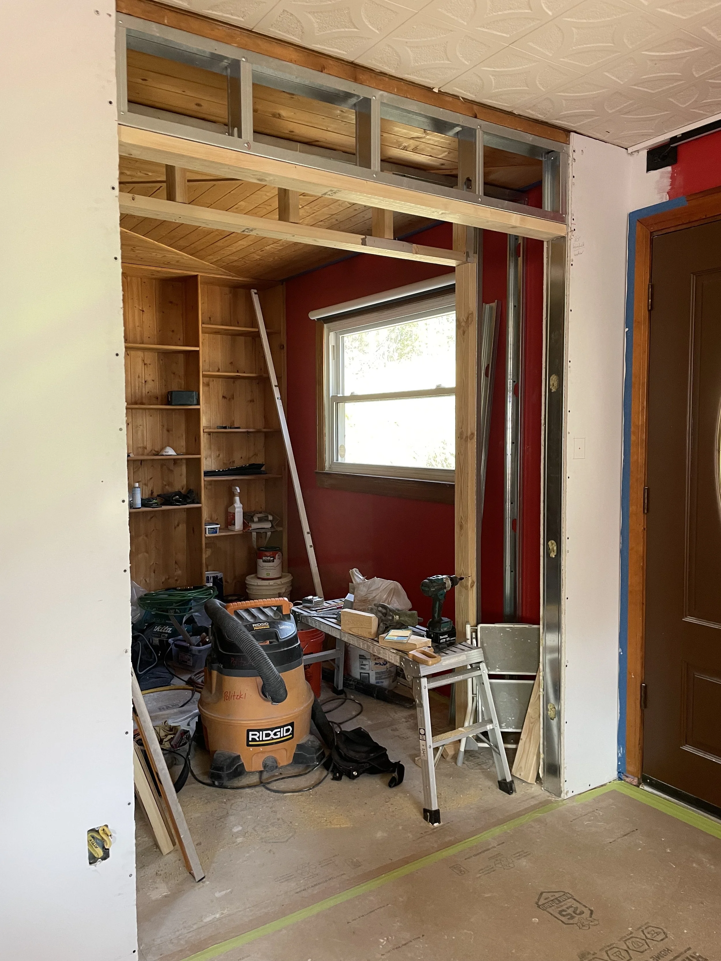 framing and header support at closet.jpg