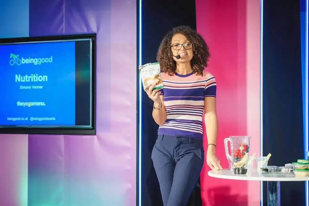 Nutrition talk with healthy smoothie demonstration