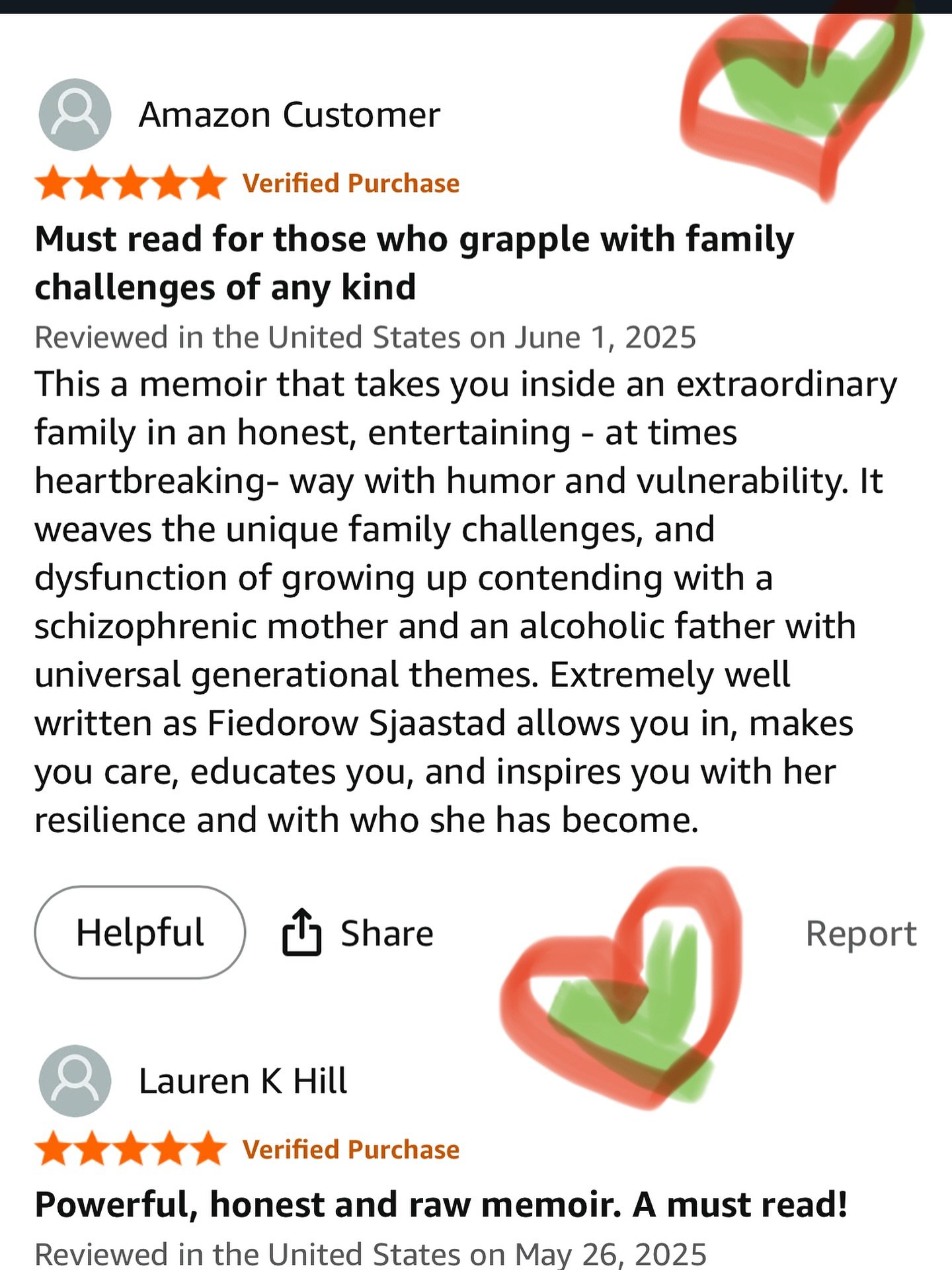 A favorite and my most recent review for You&rsquo;re Too Young to Understand! Thank you!! Besides filling my cup, reviews (with or without comments) impact Amazon&rsquo;s algorithms so more people can find my book. #memoir #indieauthor #indiepublish