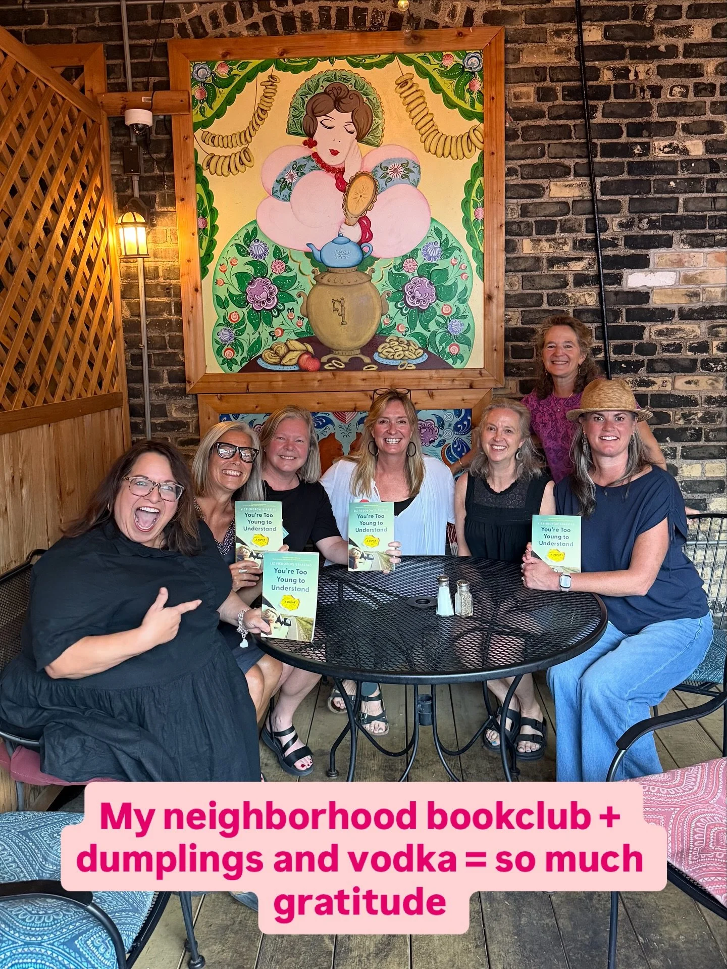 This bookclub has been a part of my life going on two decades and this month we read and discussed &ldquo;You&rsquo;re Too Young to Understand.&rdquo; I could not be happier or more grateful. 

@moscowonthehill @stephaniemoore20461 @karinroof @nina.t