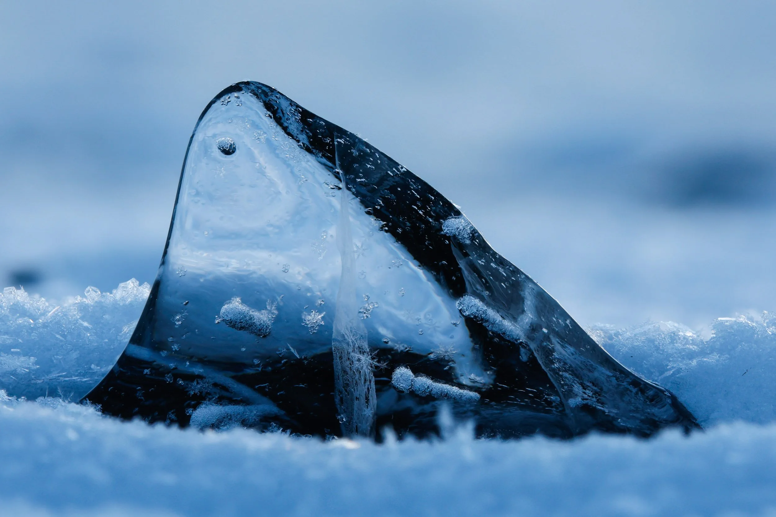 A ice formation on the torneträsk lake