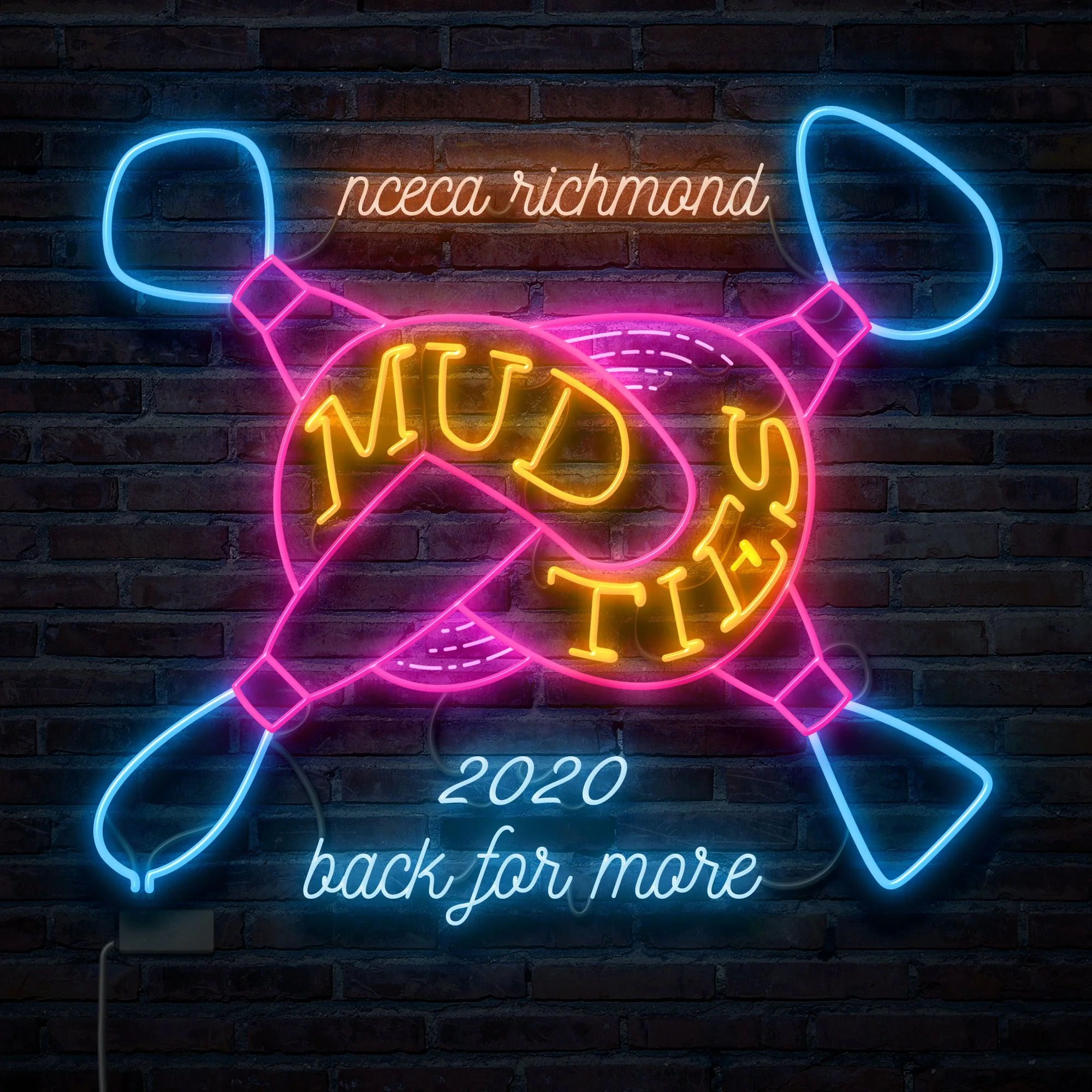 Graphic announcing 2020 event, updated yearly. Adobe Photoshop.