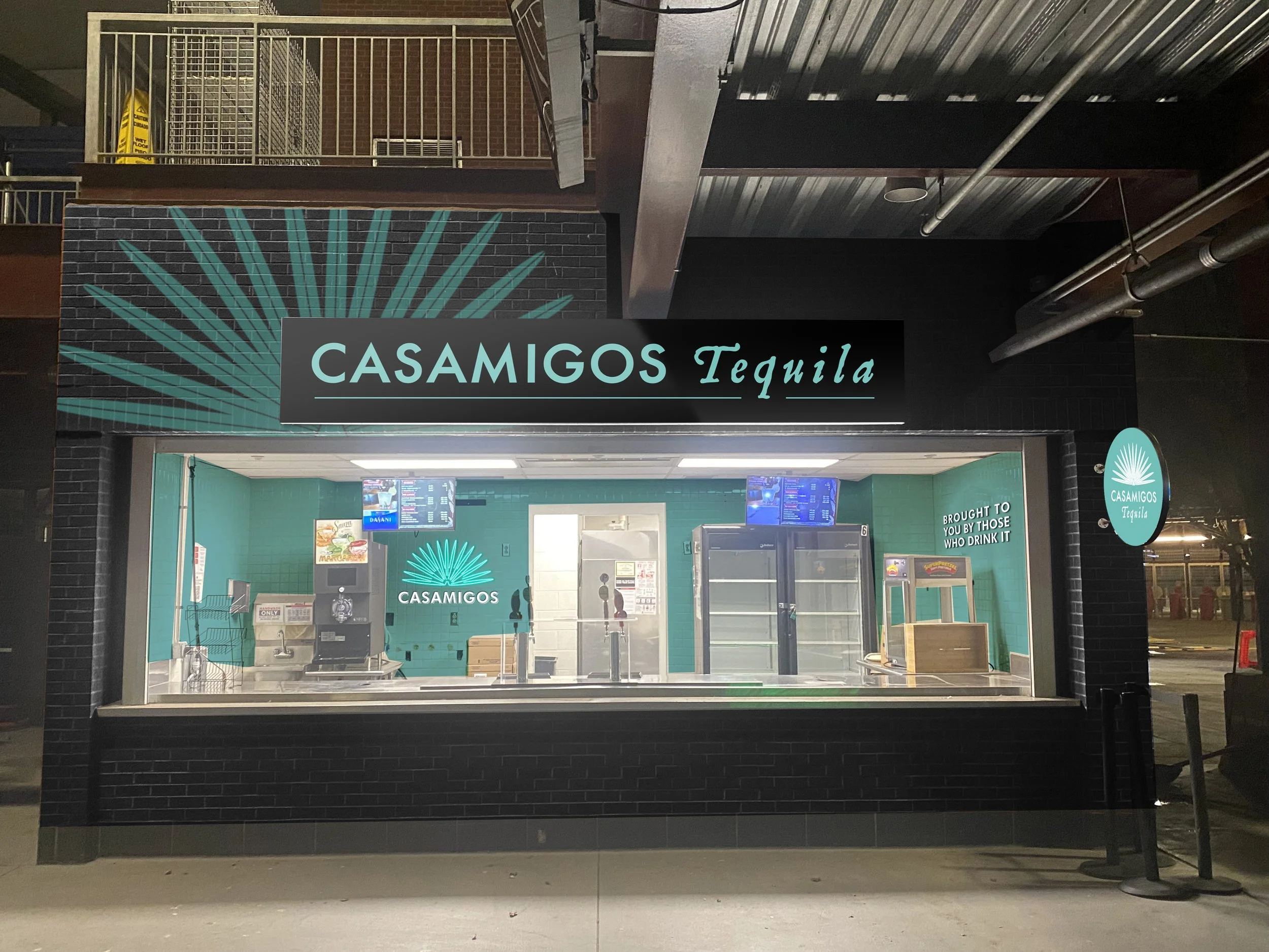 Digital mockup of the Interior and exterior concessions entitlement. Adobe Photoshop.