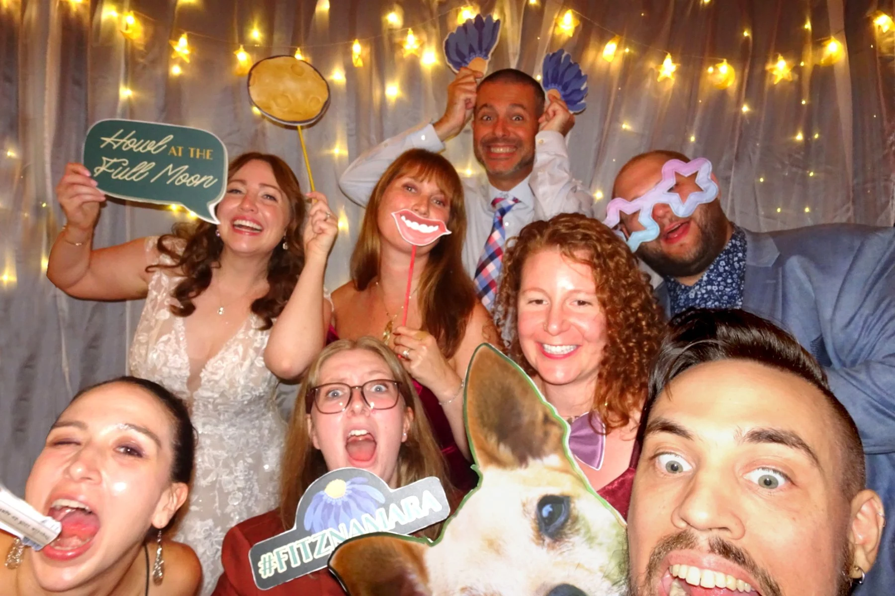 Photobooth Props in use.