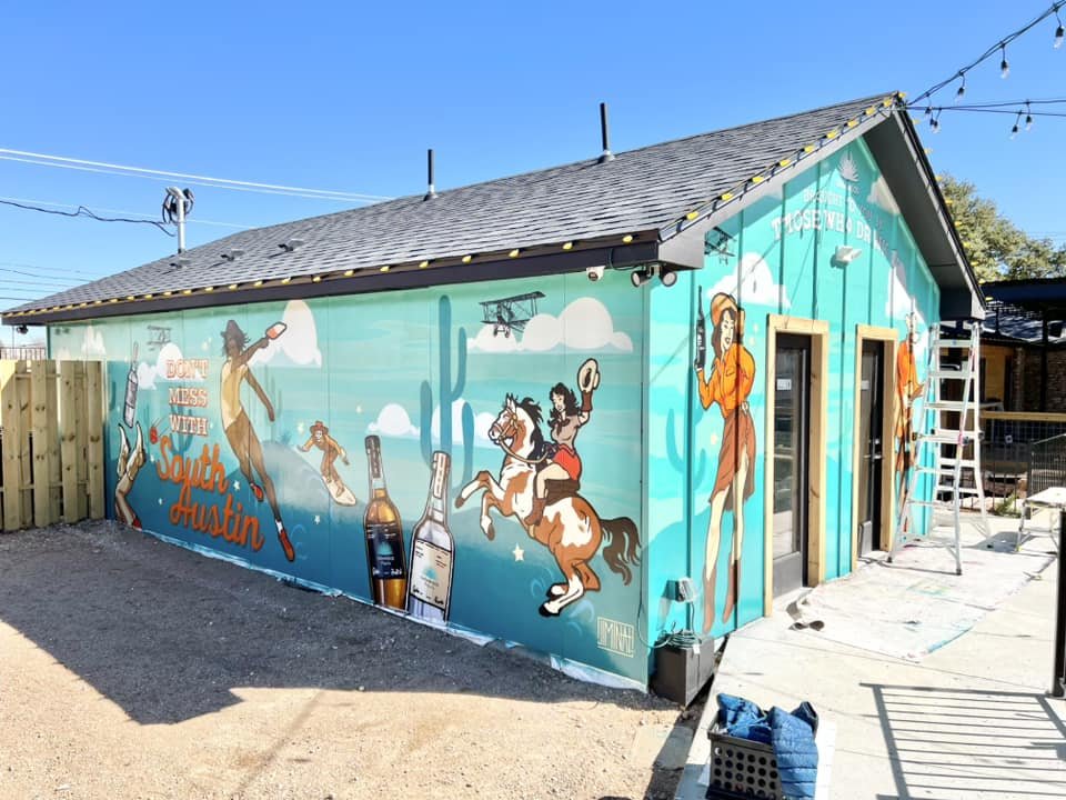 Art direction for Casamigos x Boulding Acres mural. Mural painted by Jiminai Austin.