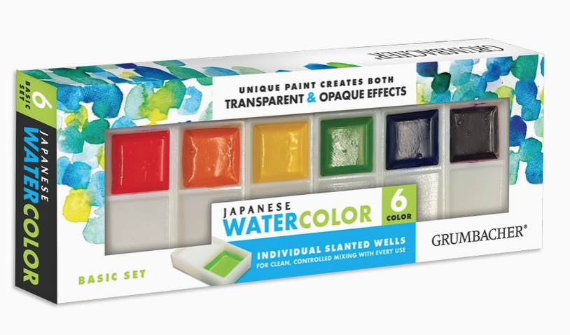 Grumbacher Japanese Watercolor Basic Color Set