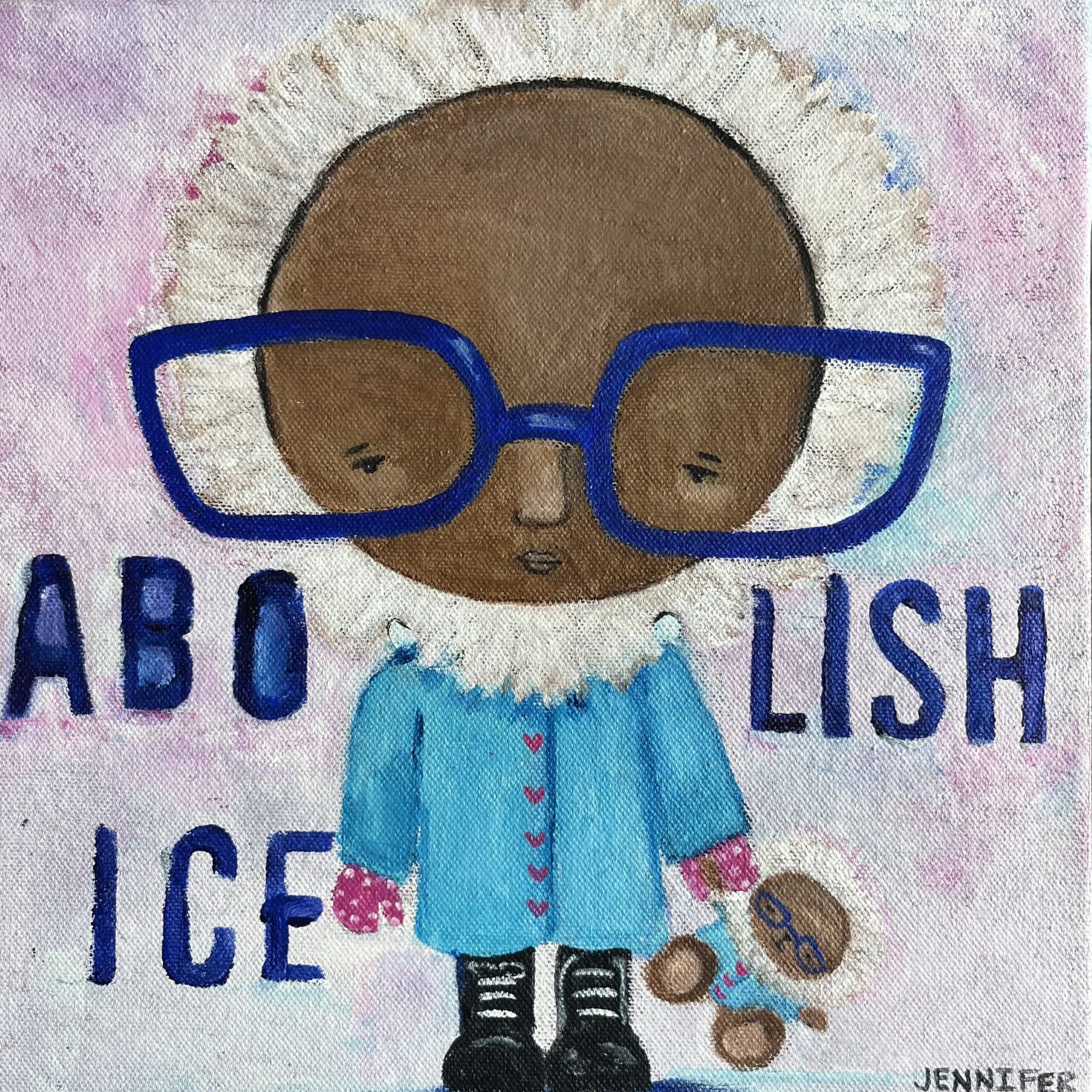 Abolish ICE angel,  Giclee Print