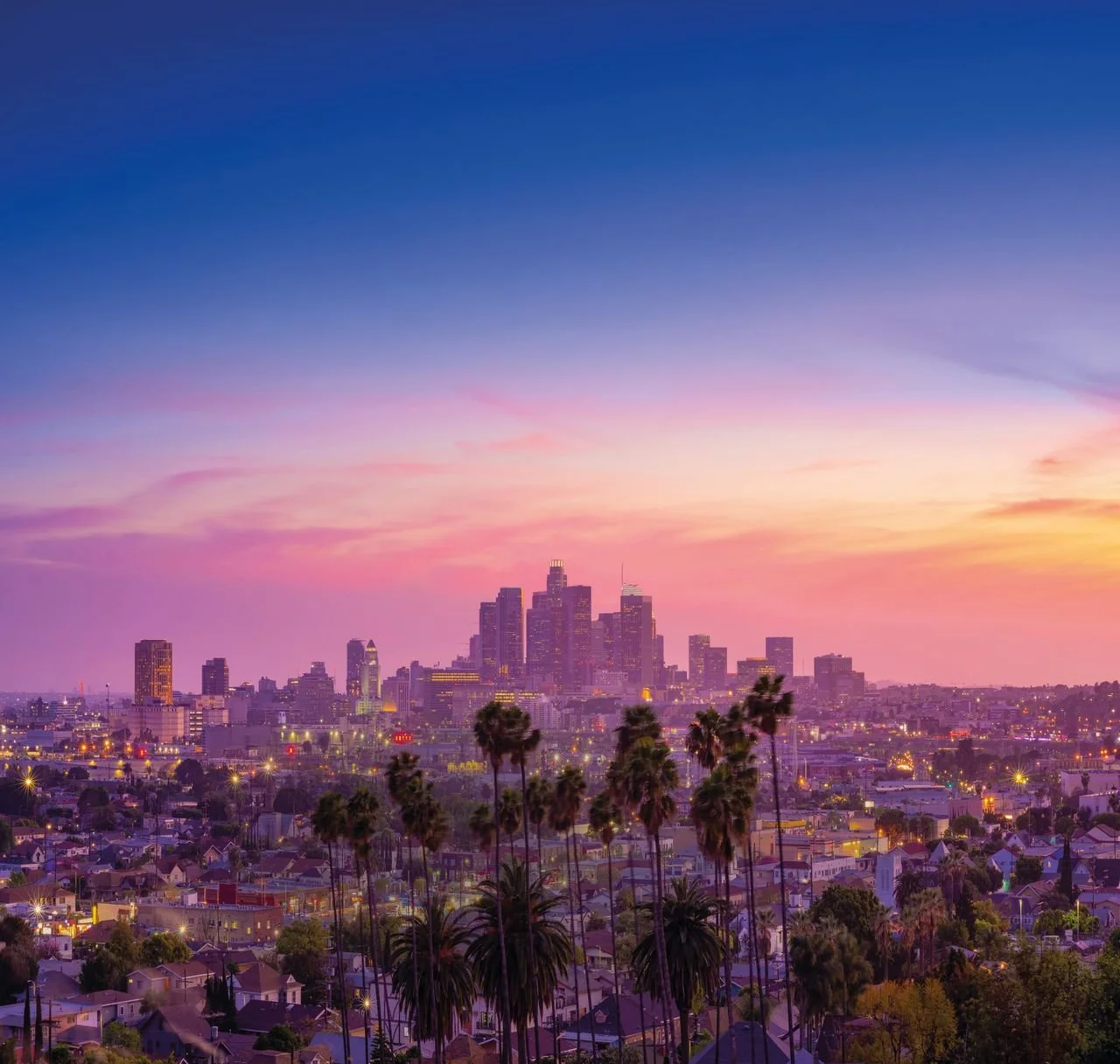 Malerischer Sonnenuntergang in Los Angeles