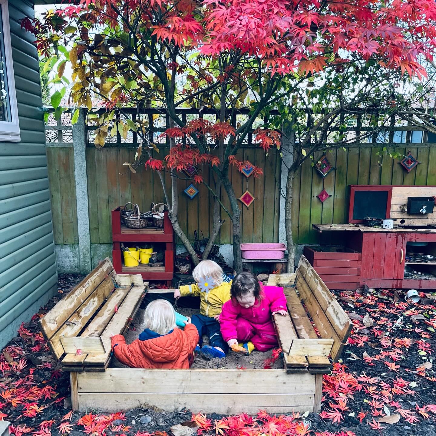 November 🍁☀️❄️🌧️✨
From the bright red Autumn leaves that blanketed our garden at the start of the month, to their gentle fade into damp, dark browns, a magical story about the little gnome with the red hat and his lantern, a snowy day, and plenty o