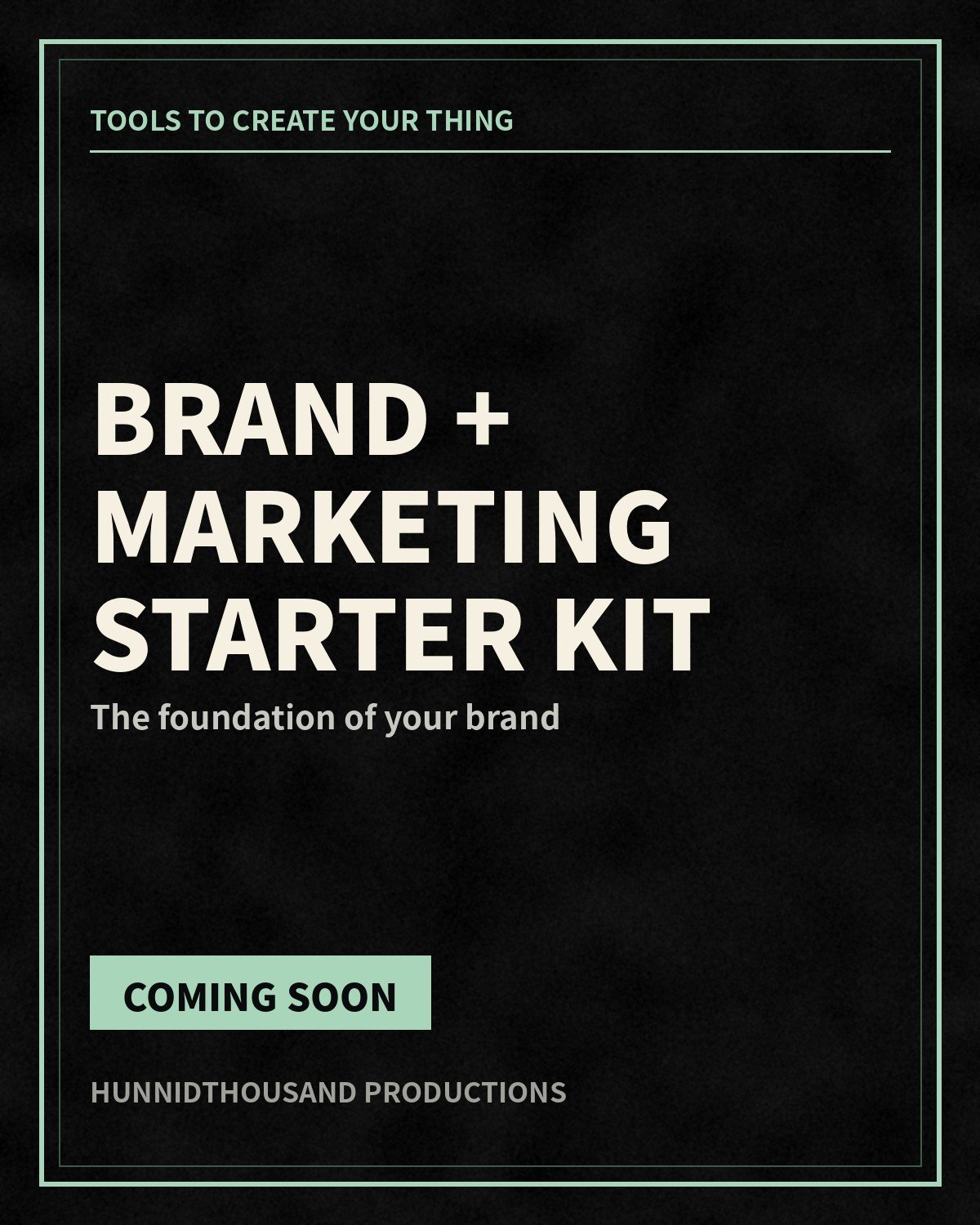 Brand + Marketing Starter Kit