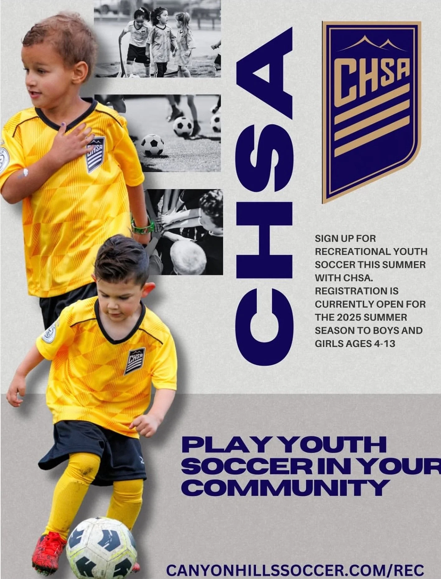 Boca OC is proud to announce CHSA recreational soccer. Player soccer in your community- sign up now for the Fall season! #signupnow #thisisboca #bocaoc