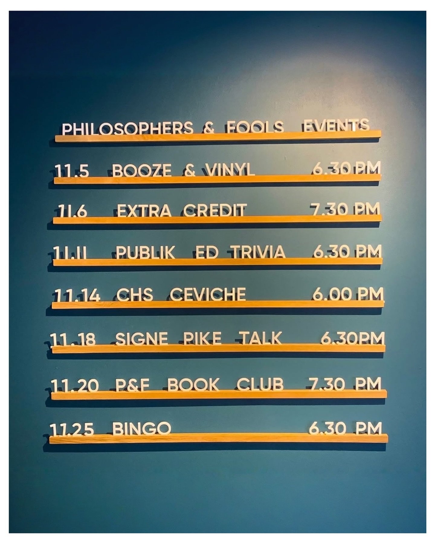 This Friday (11/14), stop by @philosophersandfoolschs from 6 to 9 pm for ceviche, great beer/wine, and cozy vibes. 

We&rsquo;ll see you there!

#CHSCeviche #Charleston #SC #Mariscos