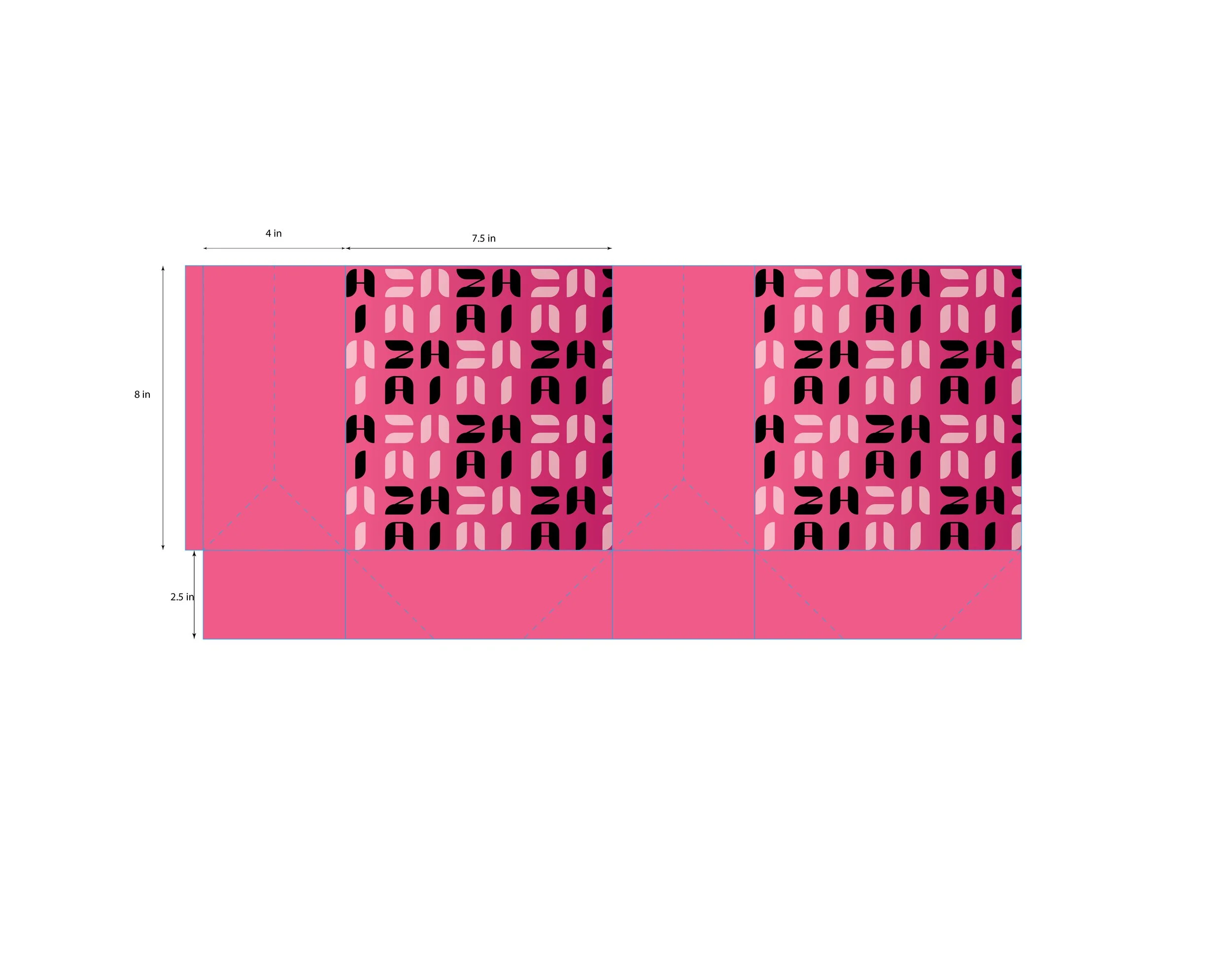 Brands incororpate the logo onto the bag, but I wanted to combine both the pattern and logo to create an eye-catching bag design that also included the logo. 