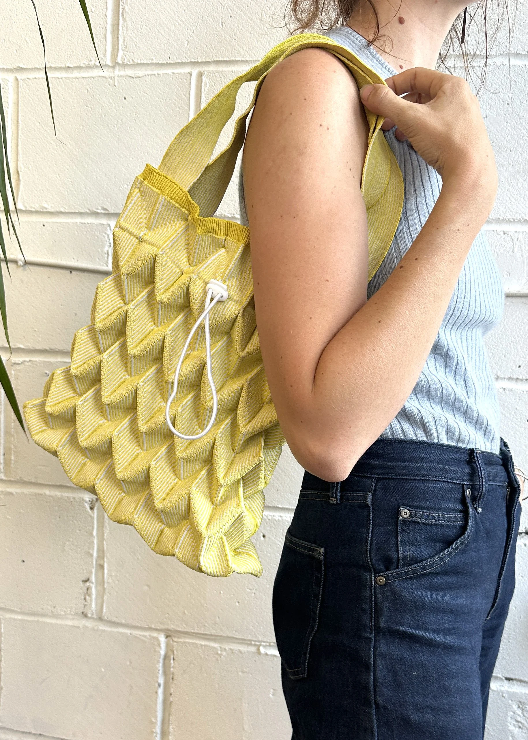 Origami Knitted Tote Bag.