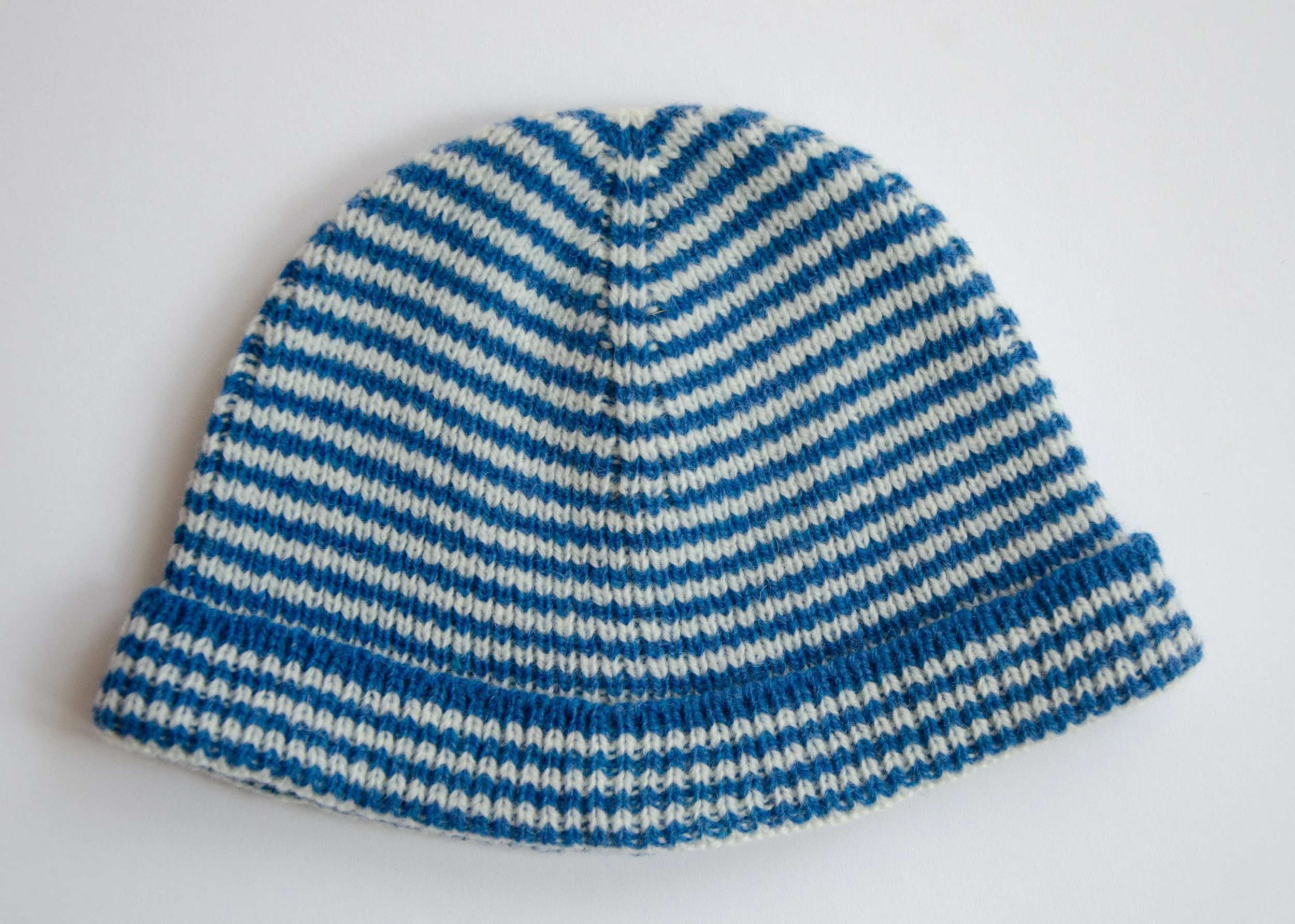 Striped Lambswool Fishermans Style Hat