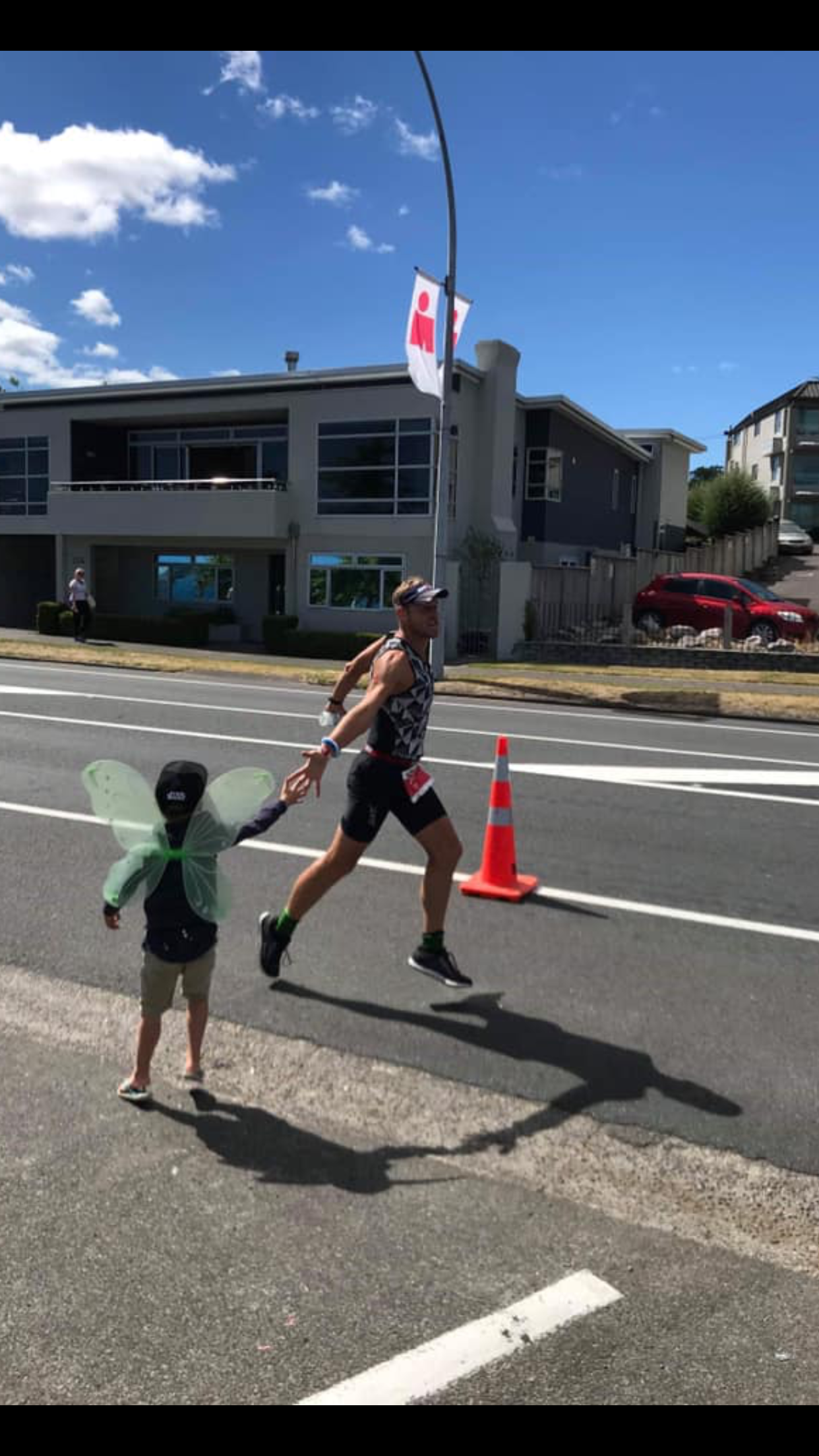 Tim Anderson finishing Ironman Taupo 70.3 after training with Bowstead Performance Coaching’s metabolic management framework