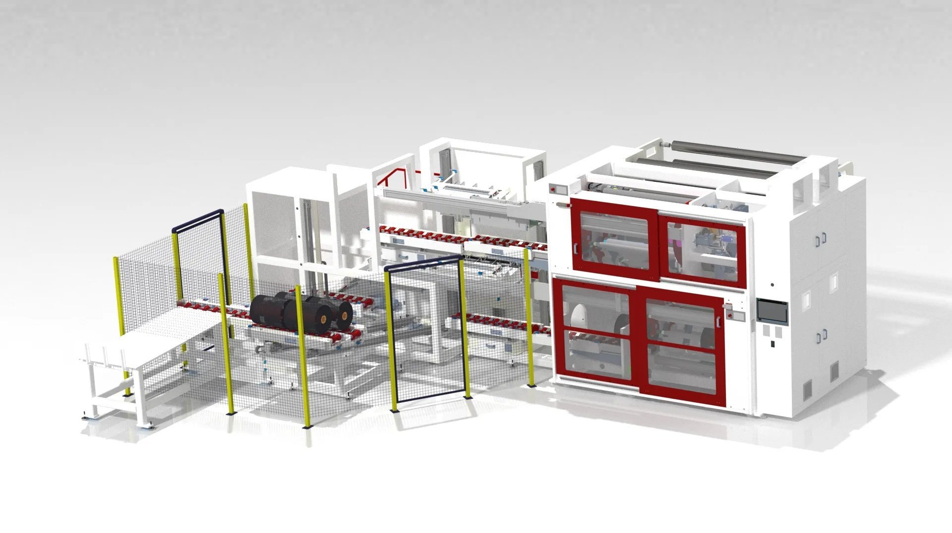 AMUT Stretch Film Roll Stacking and Loading Unit