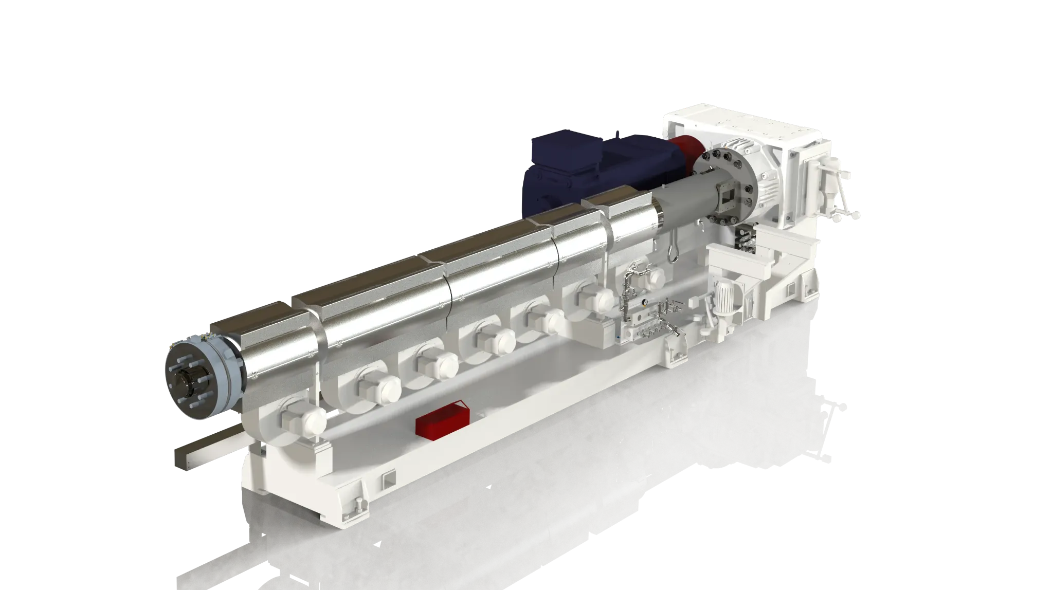 3D Rendering of an AMUT Extruder as is used in AMUT Stretch Film Lines