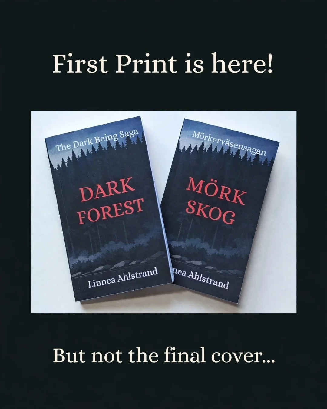 First print is here. But not the final cover. My Amazon KDP matte vs glossy lesson 🌲

Sharing the very first glimpse of the first Dark Forest cover.

I printed it through Amazon KDP, chose matte... and quickly learned matte doesn't work well for thi