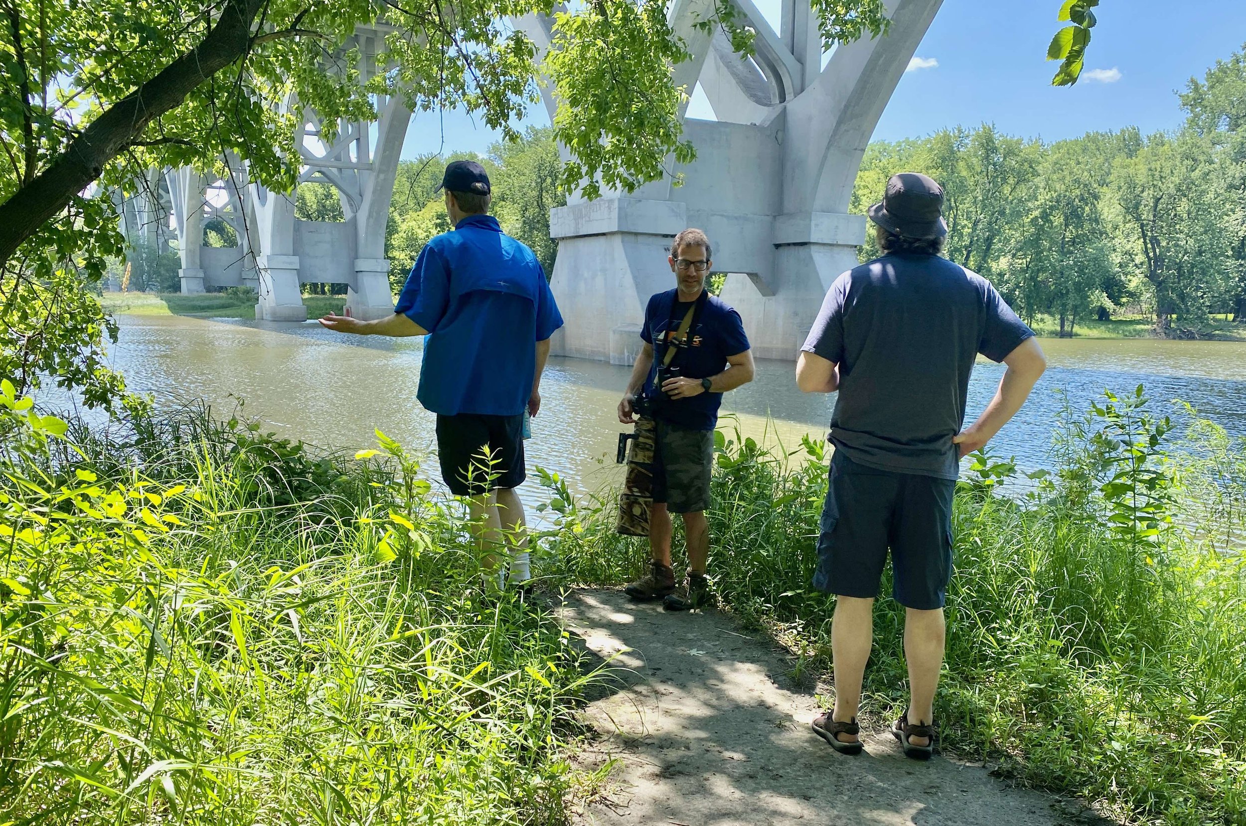 Below the Mendota Bridge