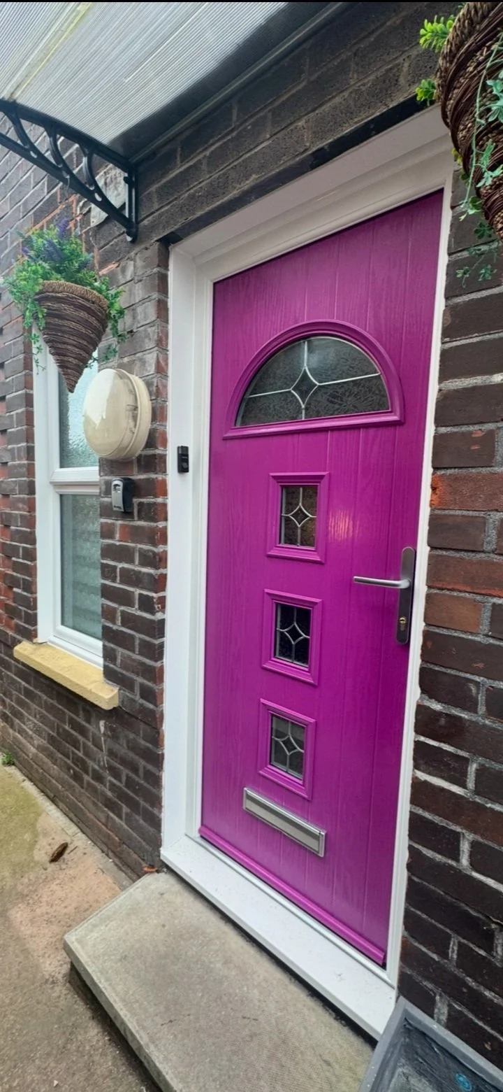 Signal Violet Composite Door
