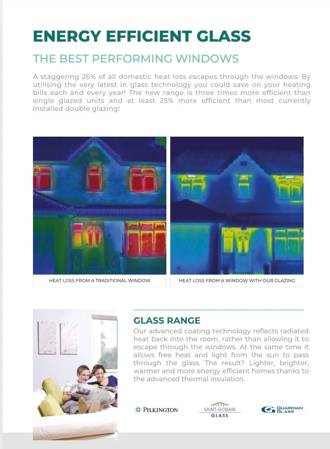 Driftwood Home Improvements Uses the most energy efficient glass for your home