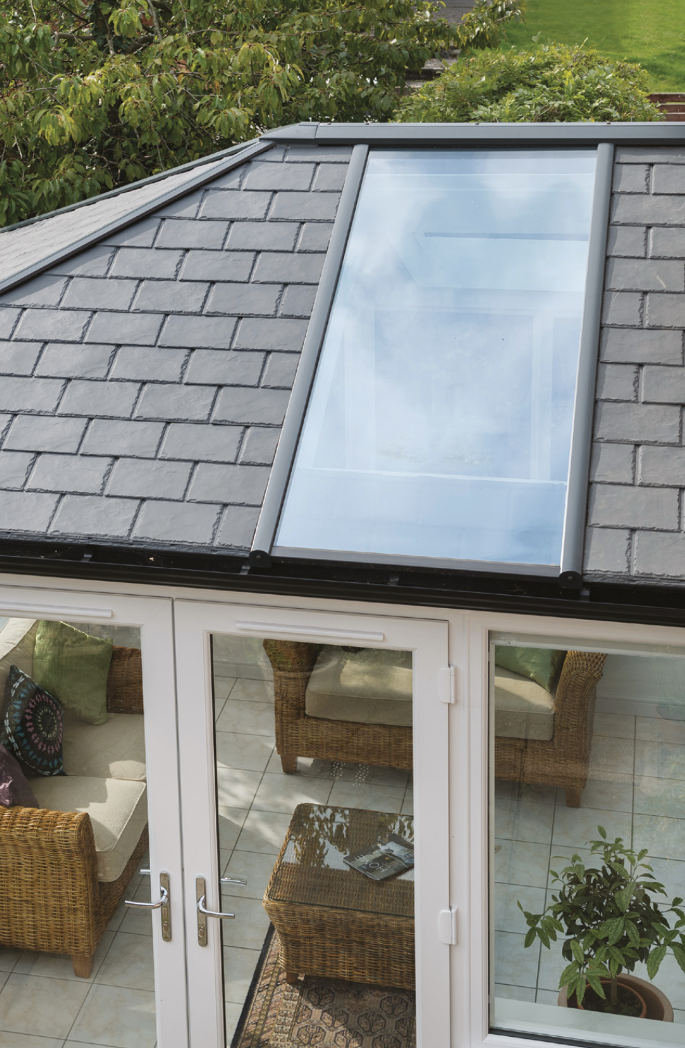 Warm conservatory roof in Devon