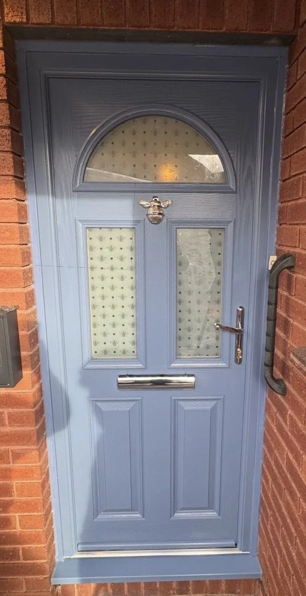 Pigeon Blue composite door in Exmouth