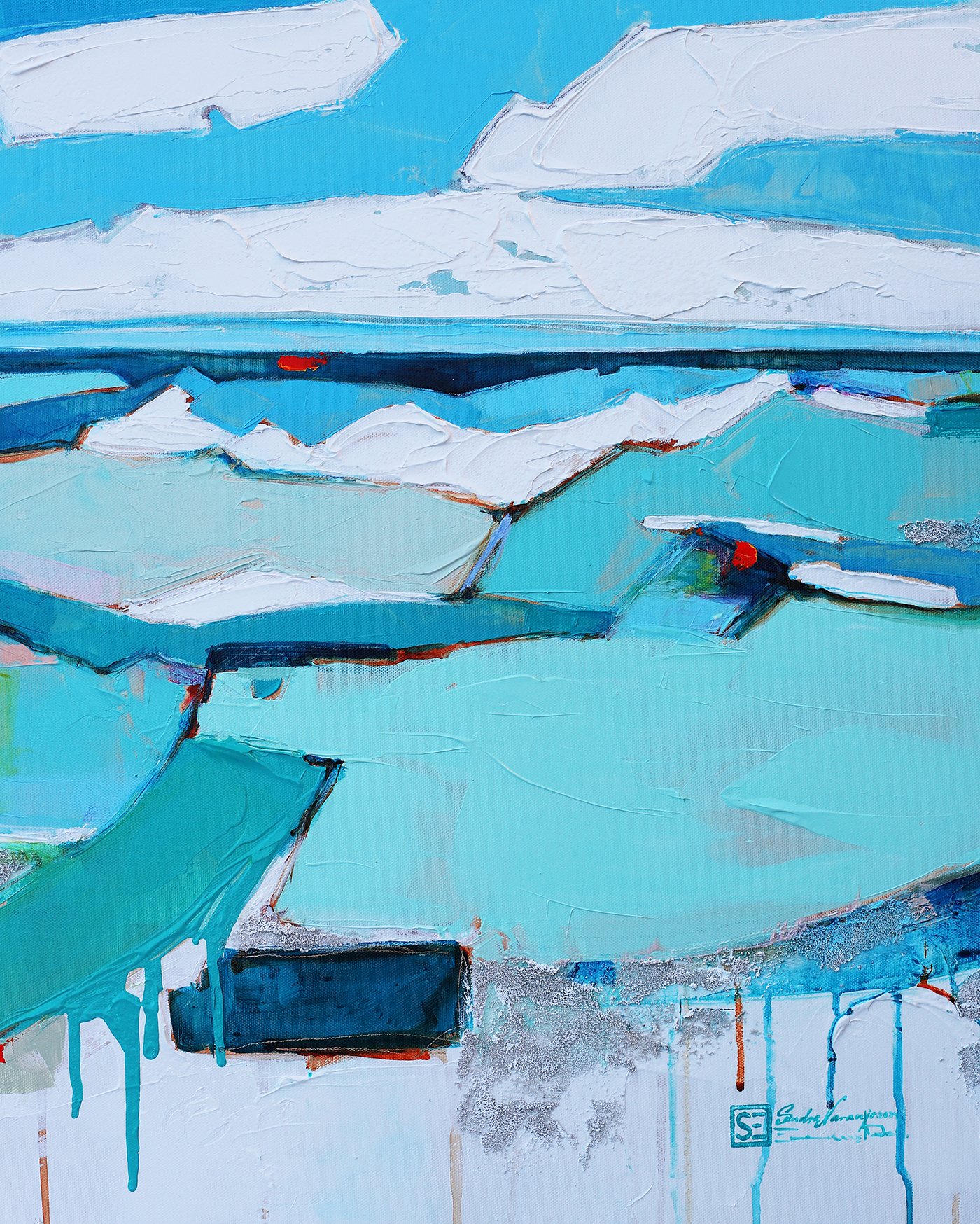 Series: "Horizons" Mixed media. 24"x 20"  SOLD