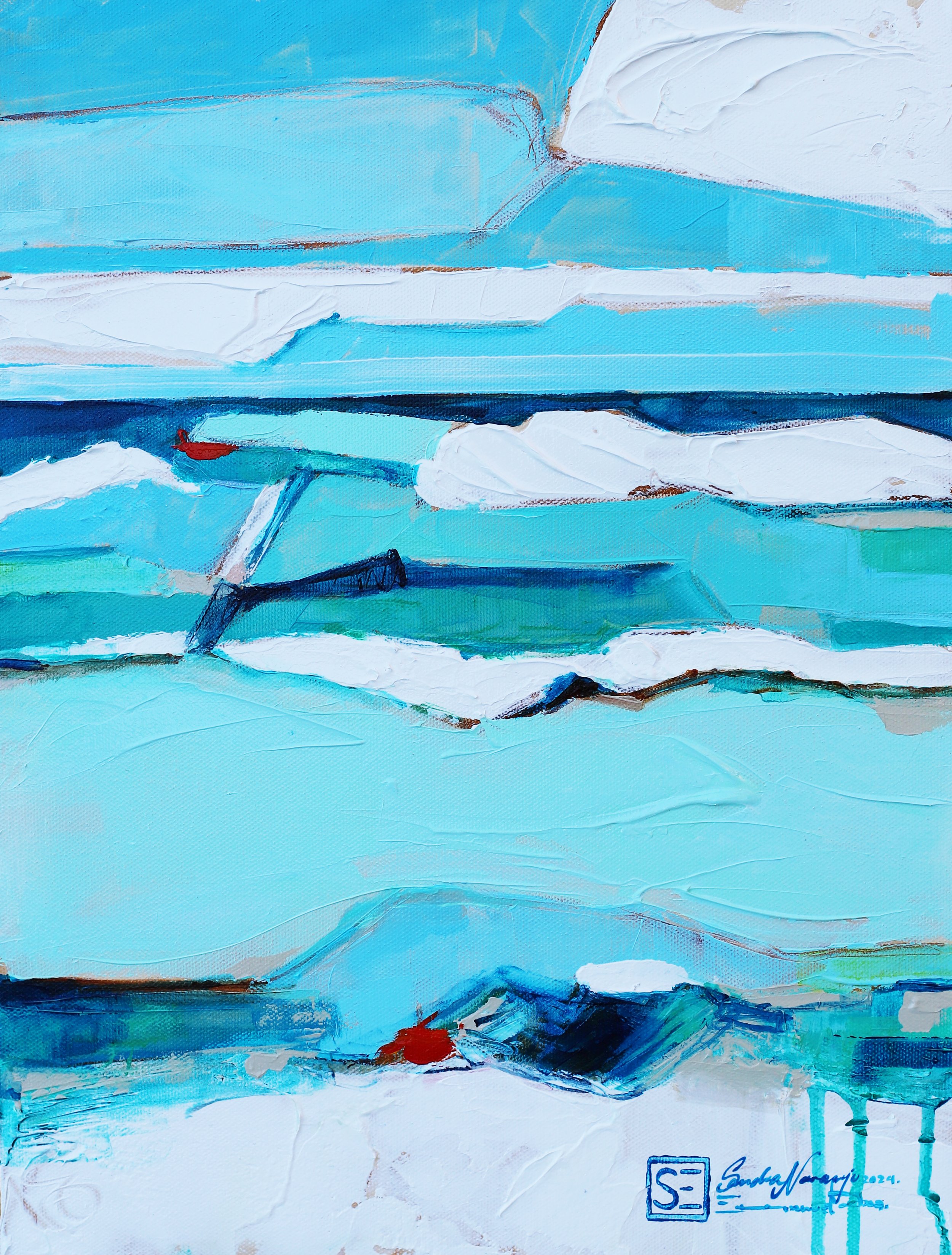 Series: "Horizons" Mixed media. 24"x 20" 