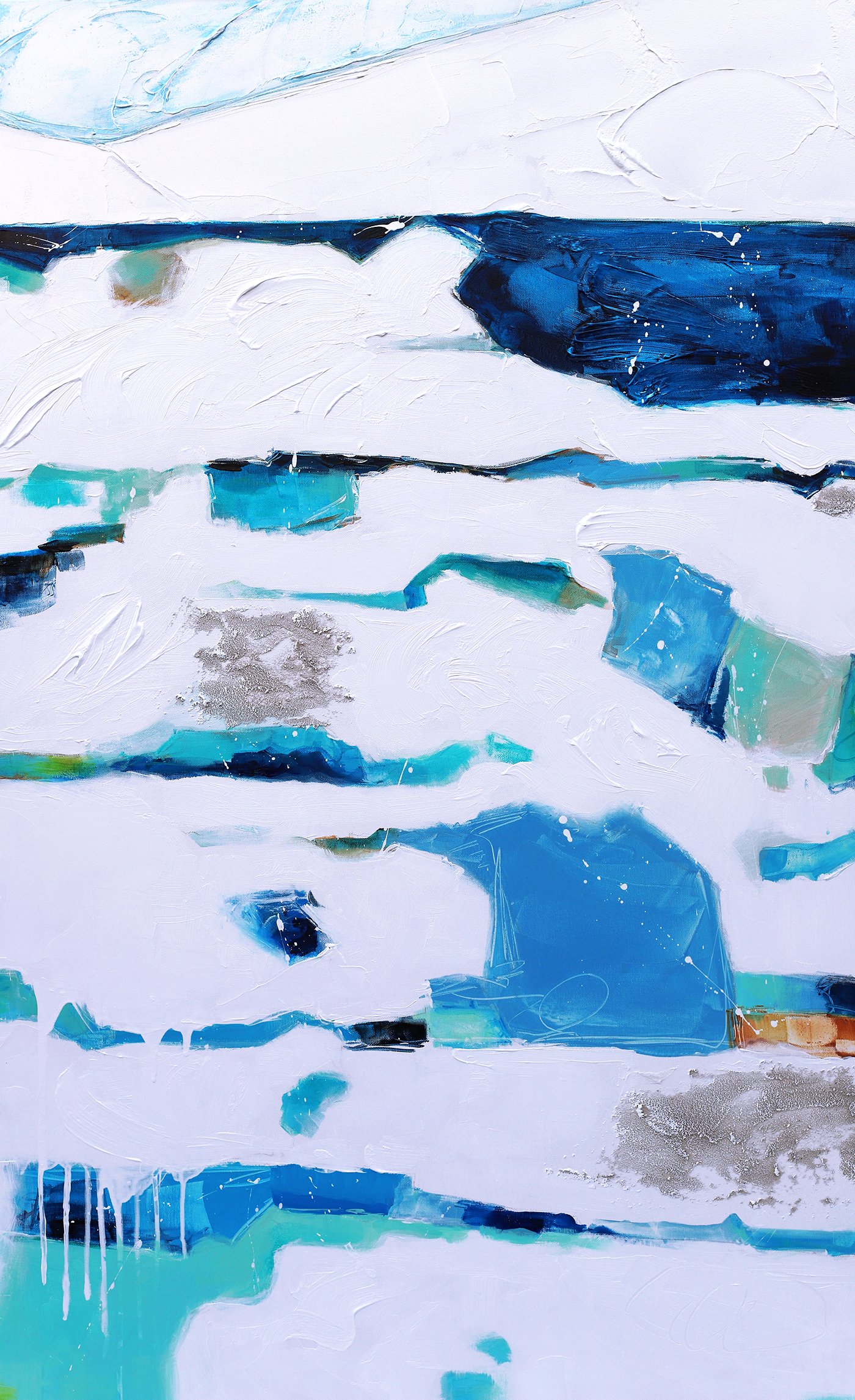 Series: "Foam" Mixed media. 48"x 30"
