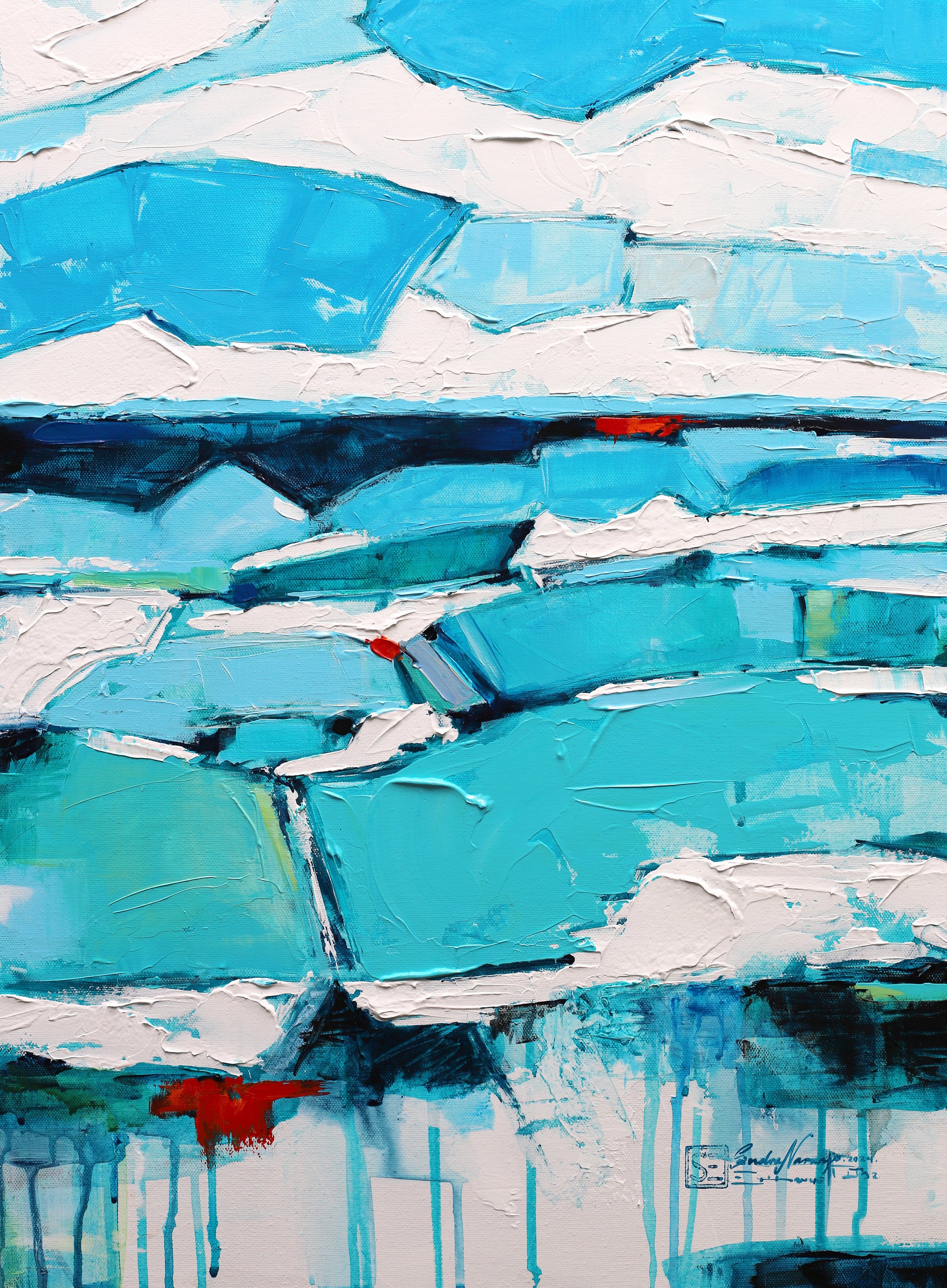 Series: "Horizons" Mixed media. 24"x 18" SOLD