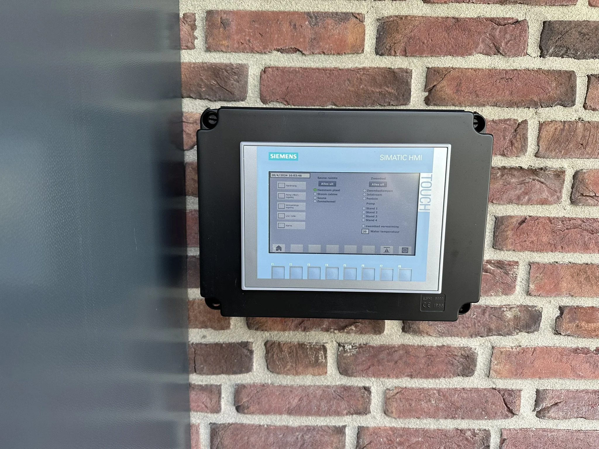 HMI scherm (lokale bediening)