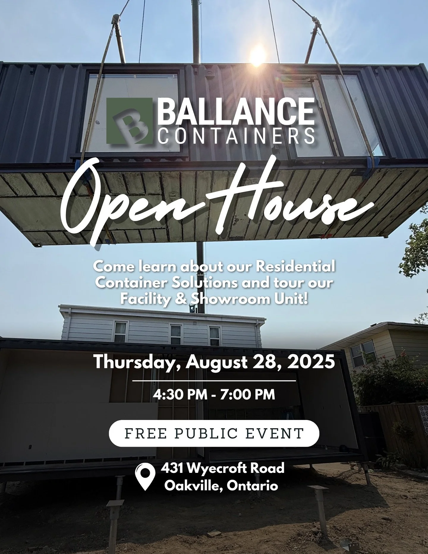 🚨 Due to high demand&hellip; we&rsquo;re doing it again! 🏡

☀️We&rsquo;re excited to announce our 2nd Summer Open House at Ballance Containers! Giving you another chance to tour our residential container showroom and explore sustainable, modern liv